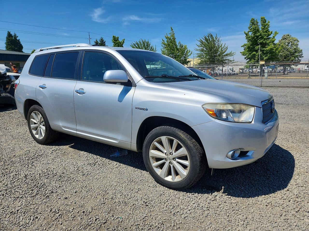 2008 Toyota Highlander Hybrid Limited Silver vin: JTEEW44A482013618