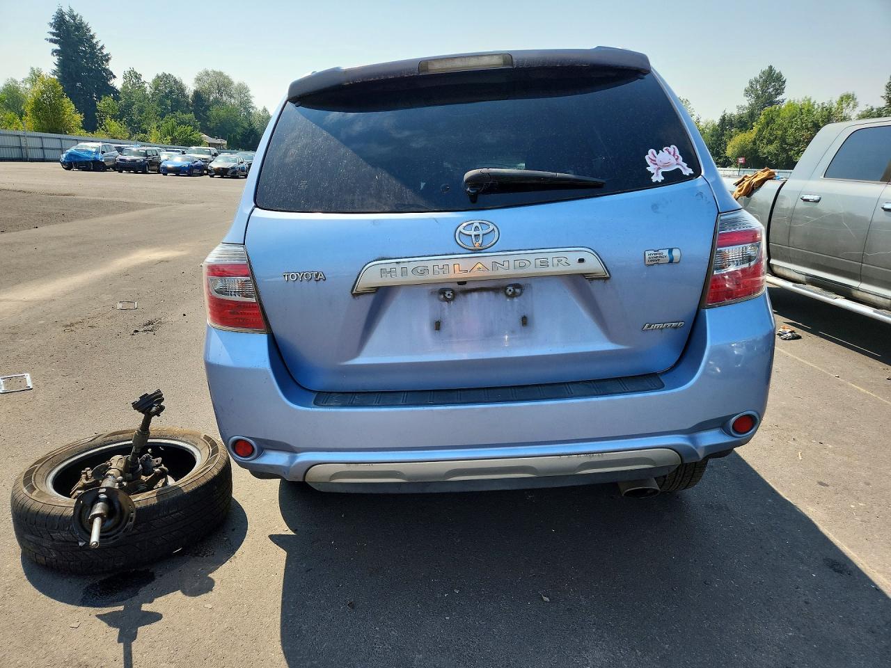 2008 Toyota Highlander Hybrid Limited Синий vin: JTEEW44A582007178