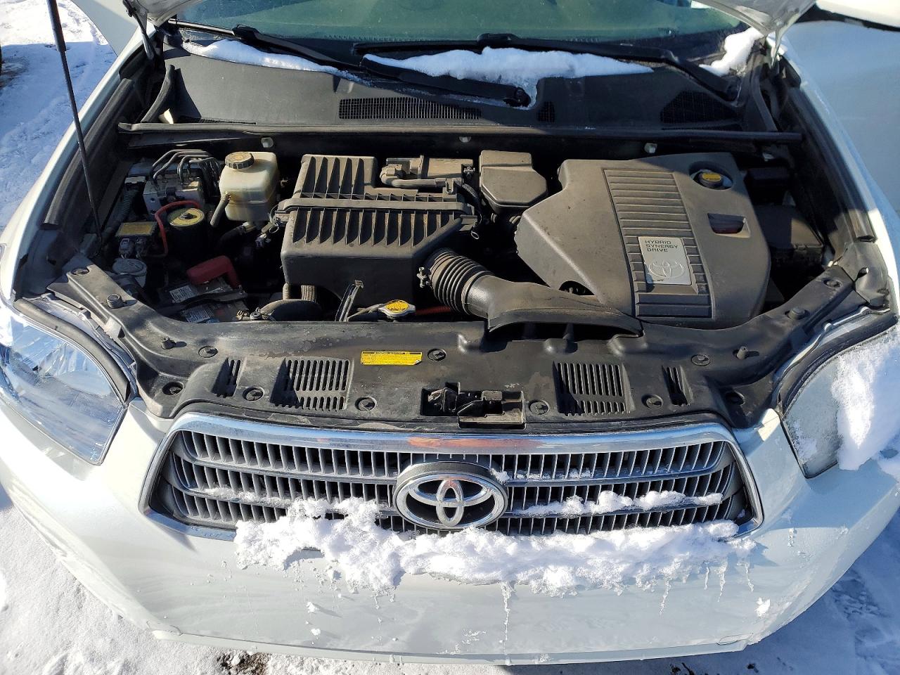 2009 Toyota Highlander Hybrid Limited White vin: JTEEW44A592027576