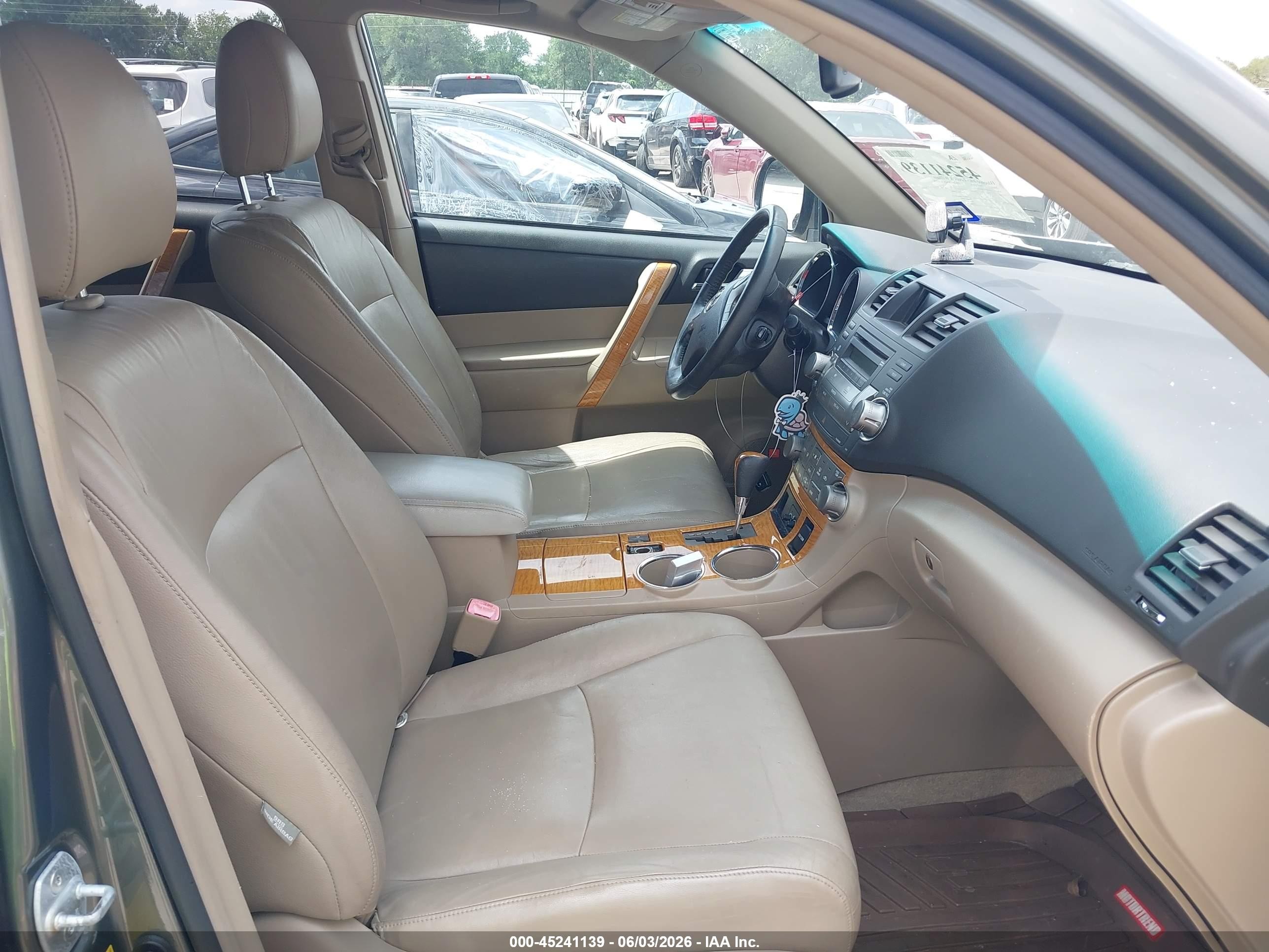 2009 Toyota Highlander Hybrid Limited Green vin: JTEEW44A592034396