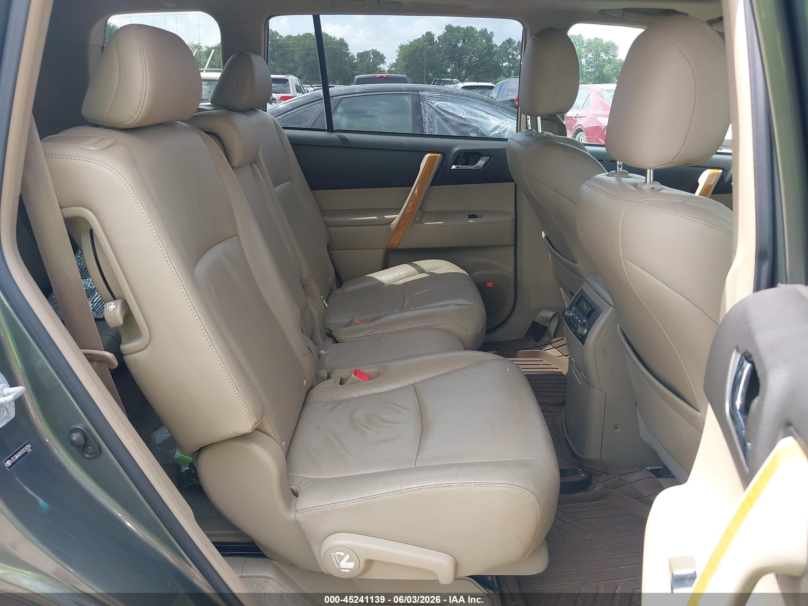 2009 Toyota Highlander Hybrid Limited Green vin: JTEEW44A592034396
