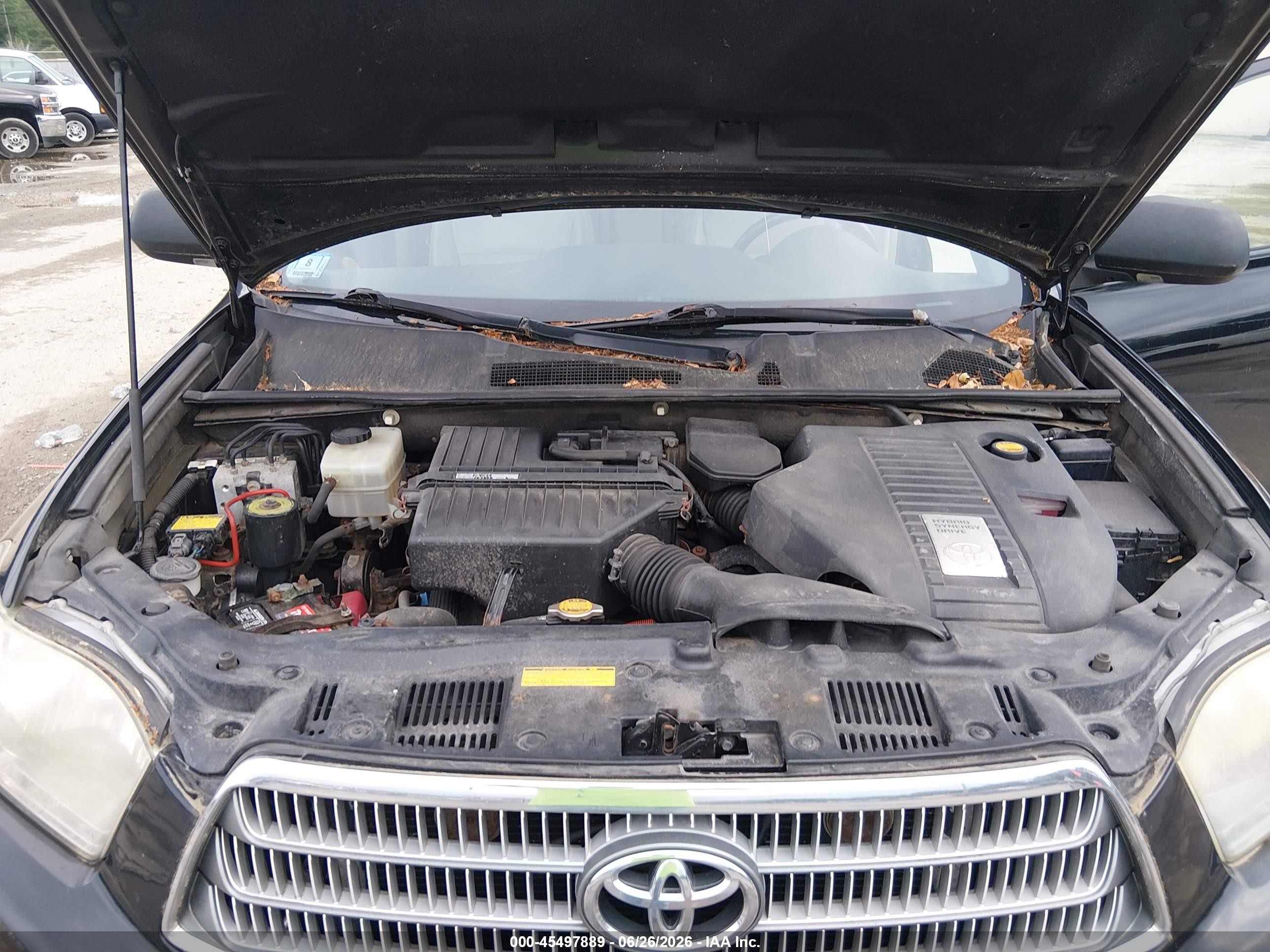 2008 Toyota Highlander Hybrid Limited Black vin: JTEEW44A682001955