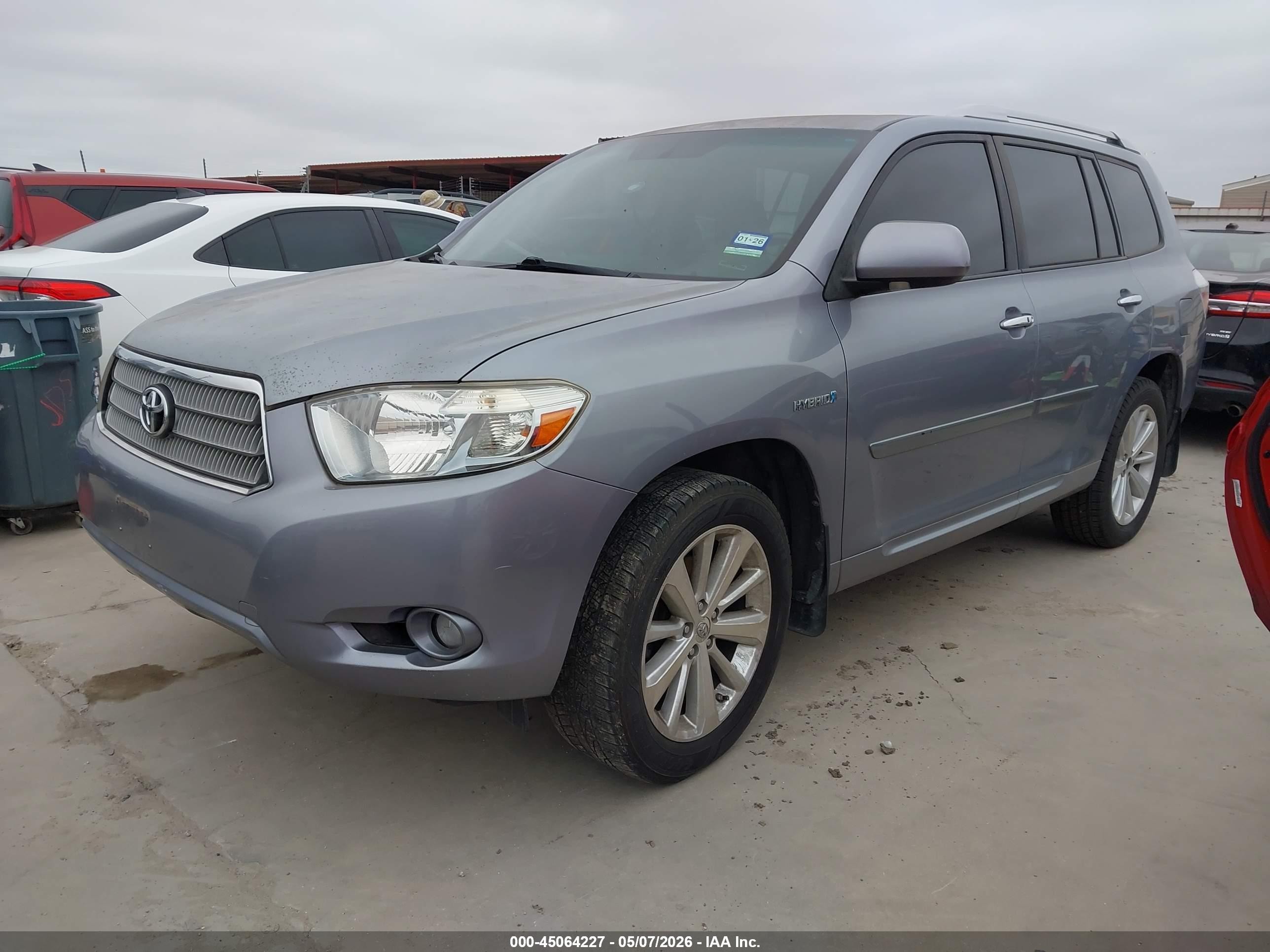 2008 Toyota Highlander Hybrid Limited Серебряный vin: JTEEW44A682006363
