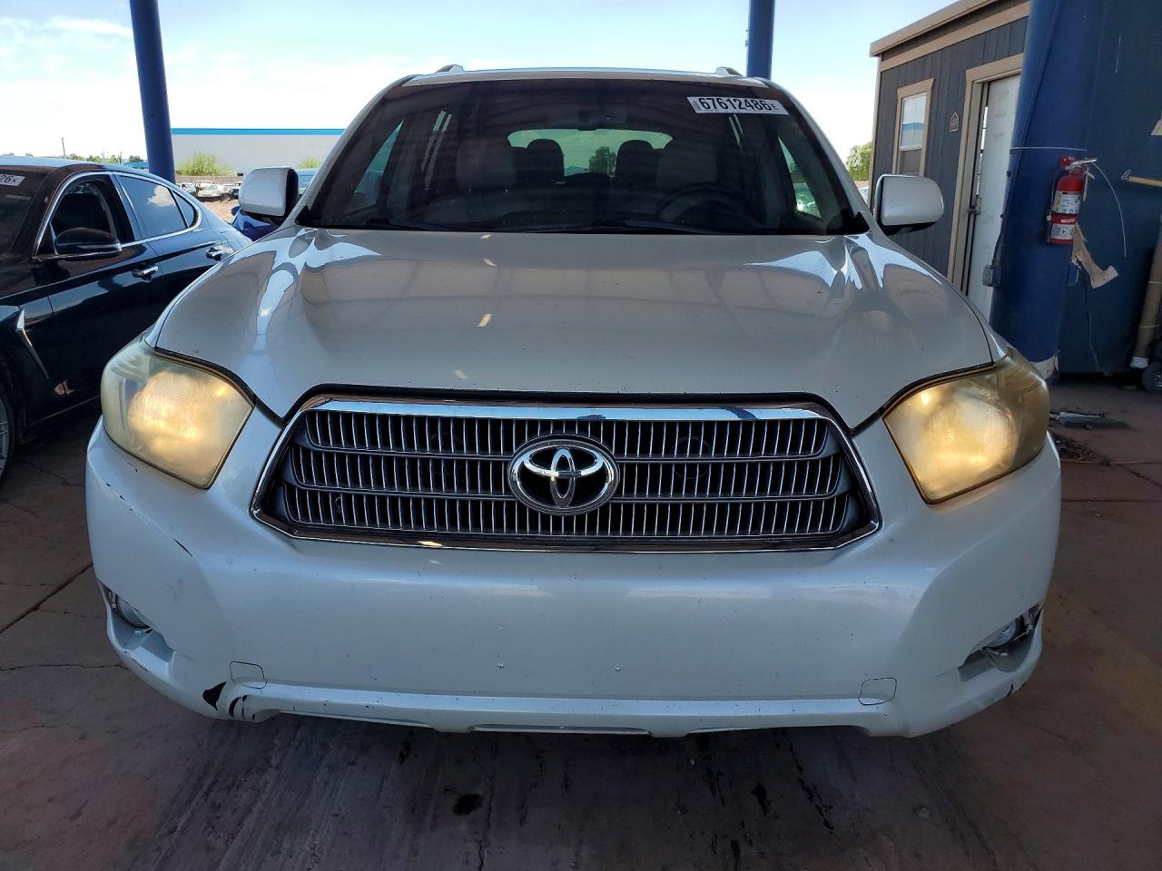 2009 Toyota Highlander Hybrid Limited White vin: JTEEW44A692031183