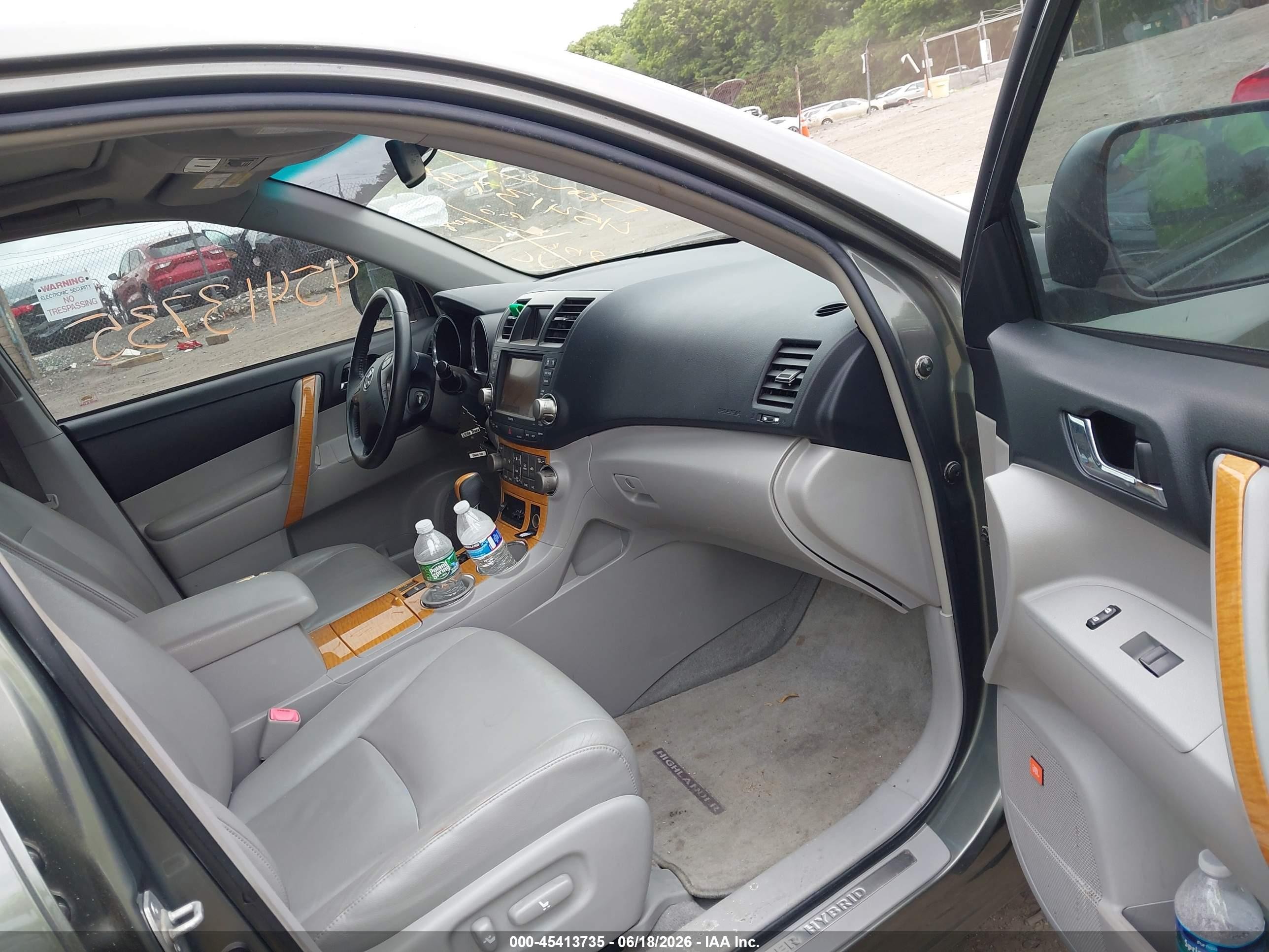 2008 Toyota Highlander Hybrid Limited Green vin: JTEEW44A782000166