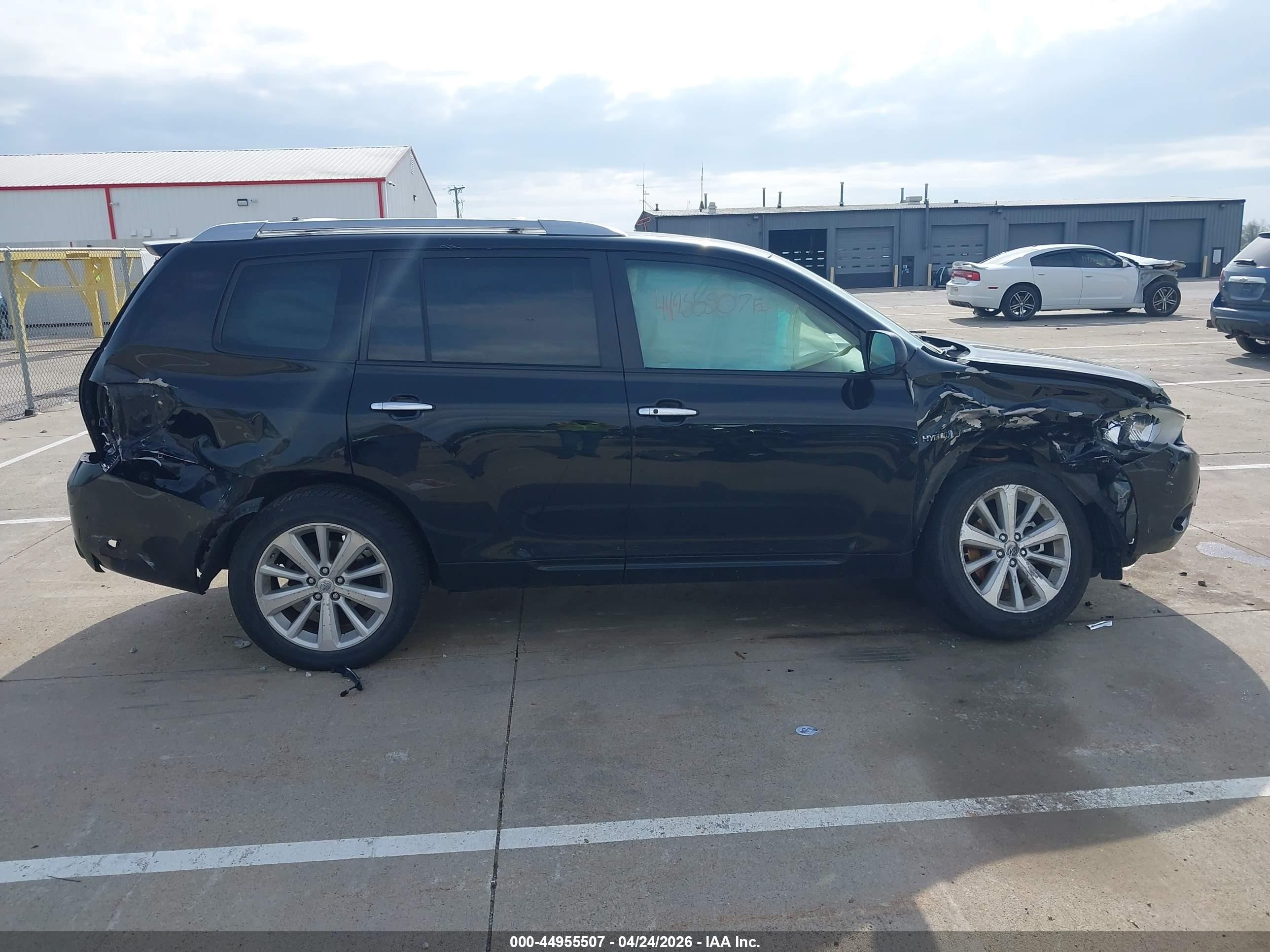 2008 Toyota Highlander Hybrid Limited Черный vin: JTEEW44A782016416