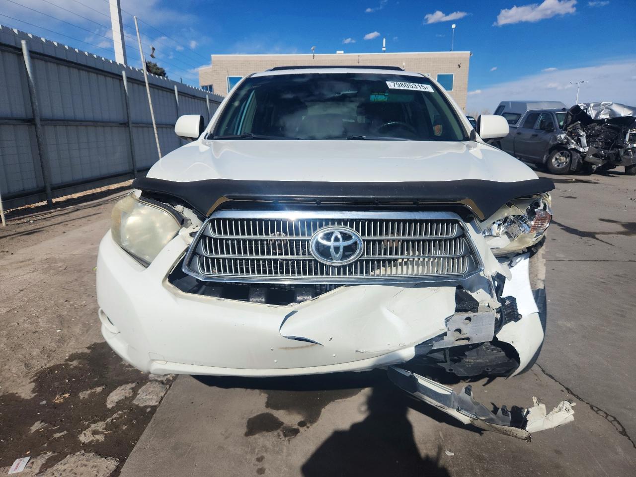 2009 Toyota Highlander Hybrid Limited White vin: JTEEW44A792027112