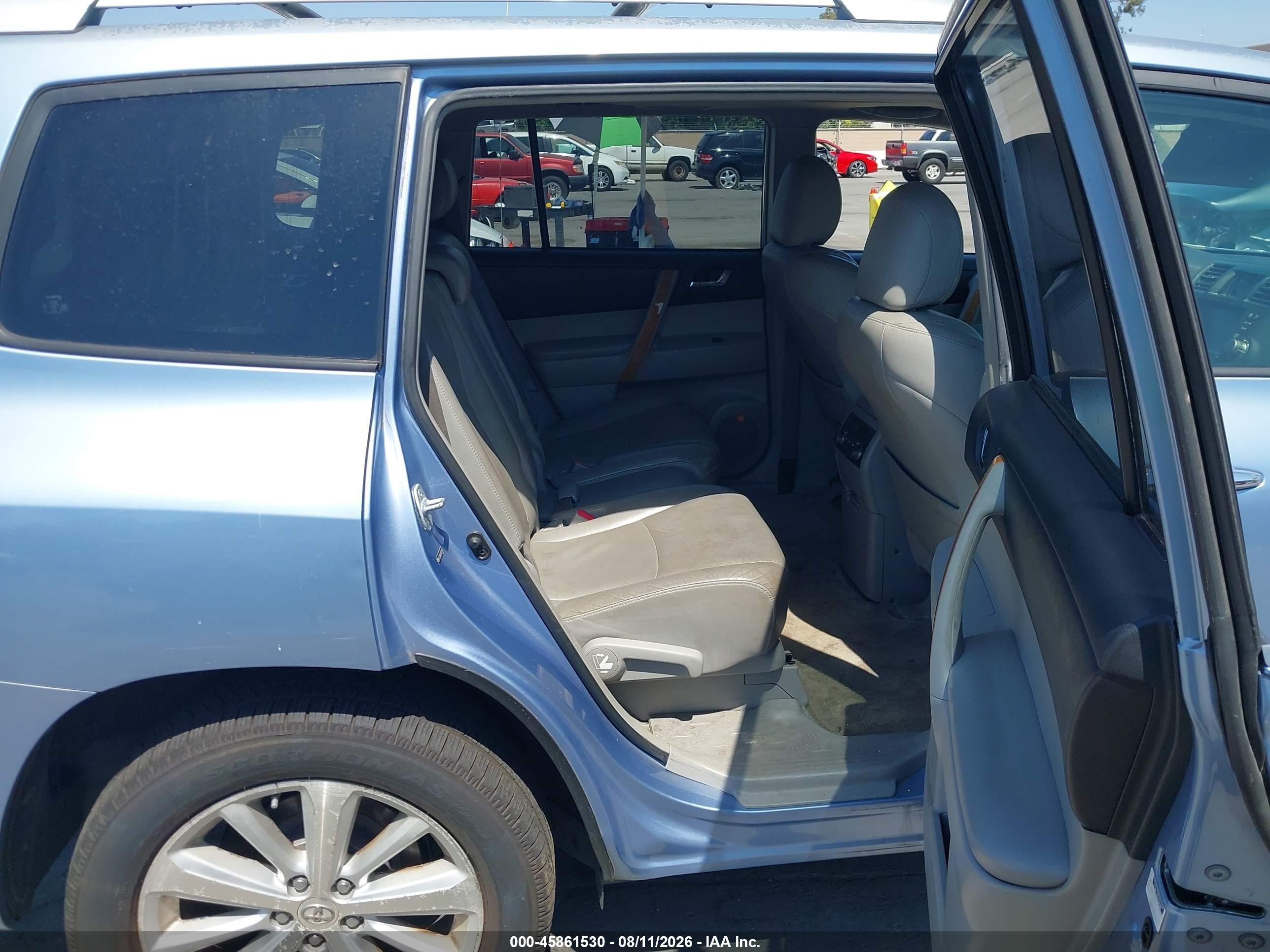 2009 Toyota Highlander Hybrid Limited Blue vin: JTEEW44A792027482
