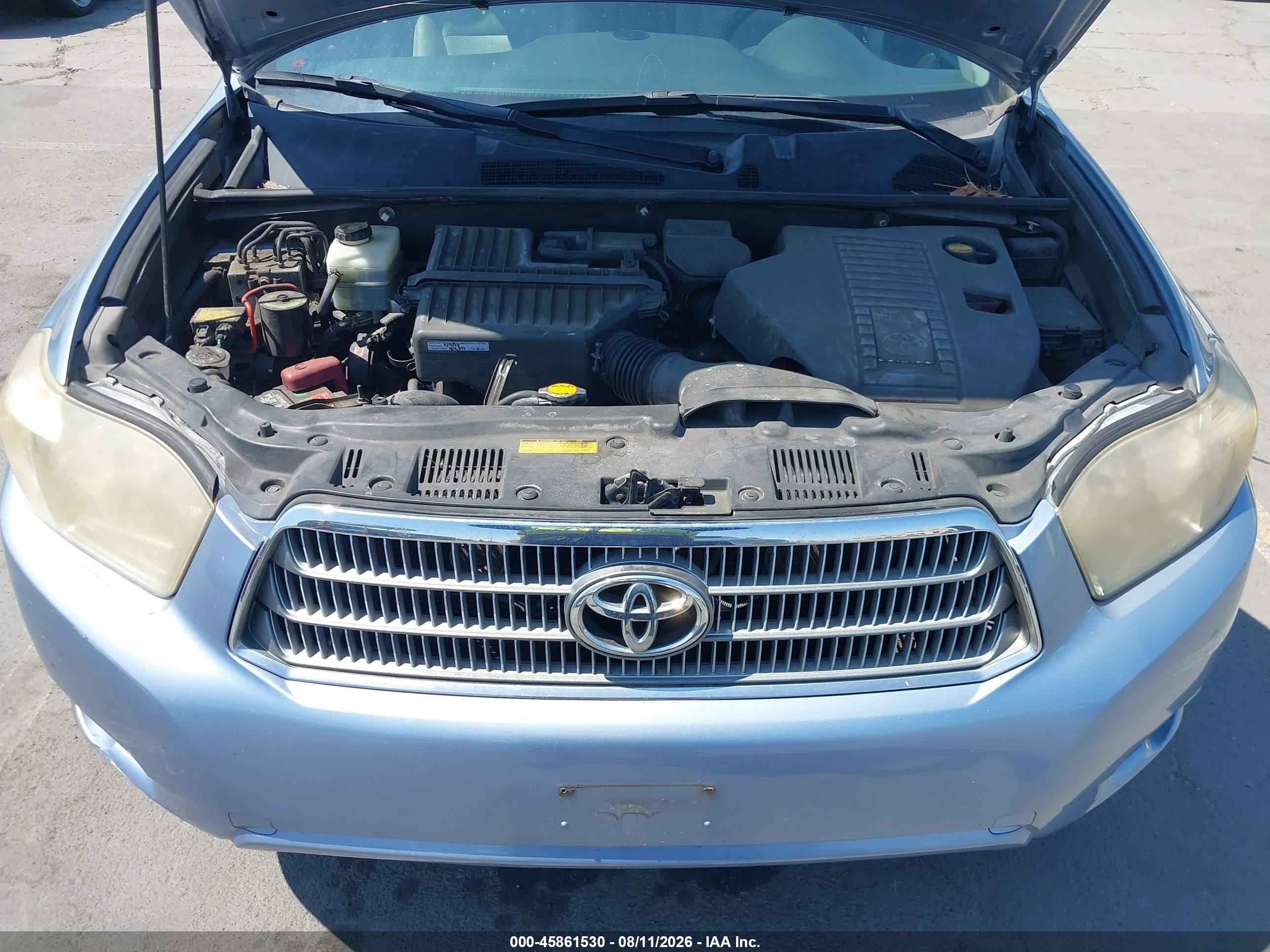 2009 Toyota Highlander Hybrid Limited Blue vin: JTEEW44A792027482