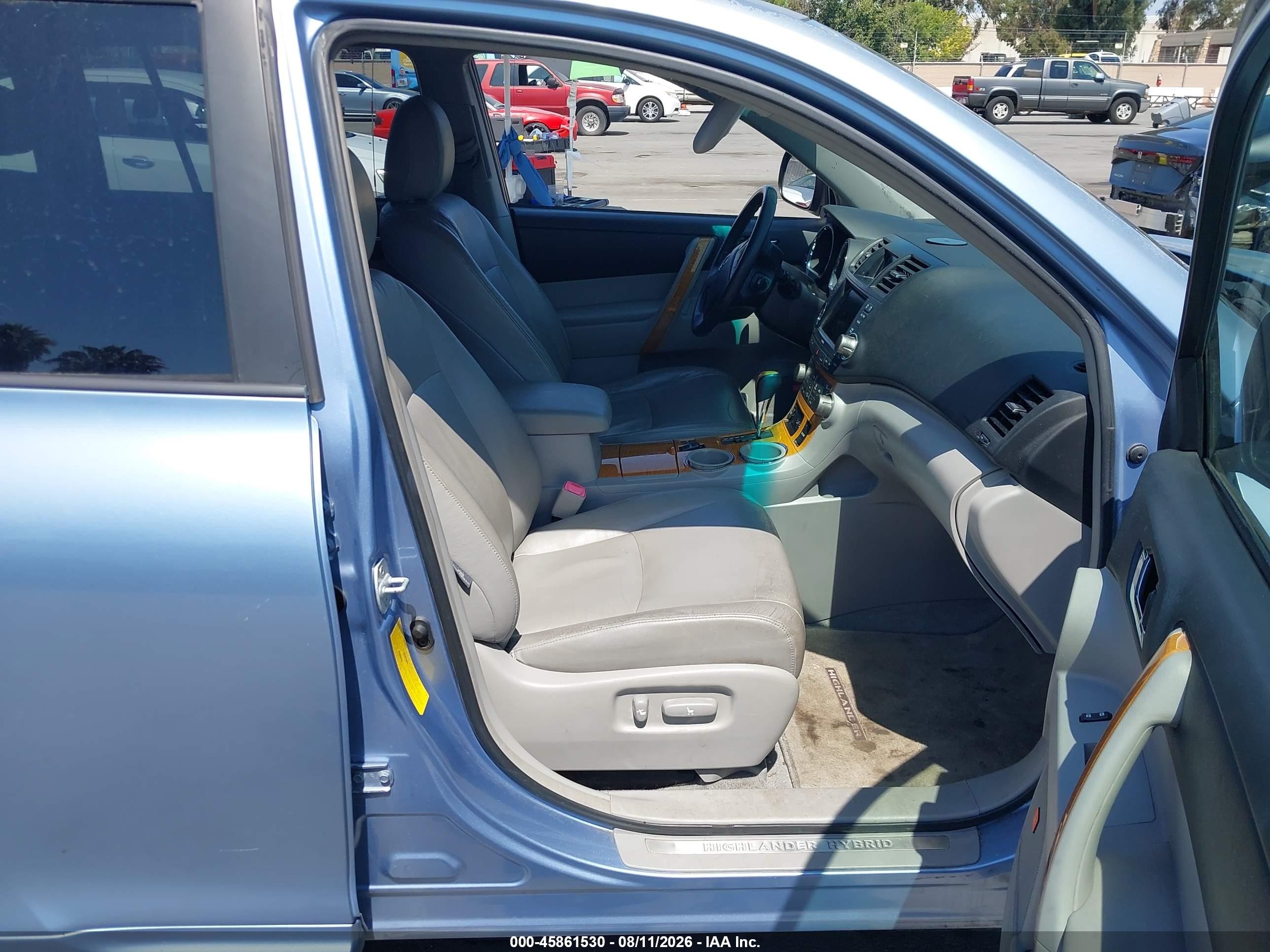 2009 Toyota Highlander Hybrid Limited Blue vin: JTEEW44A792027482