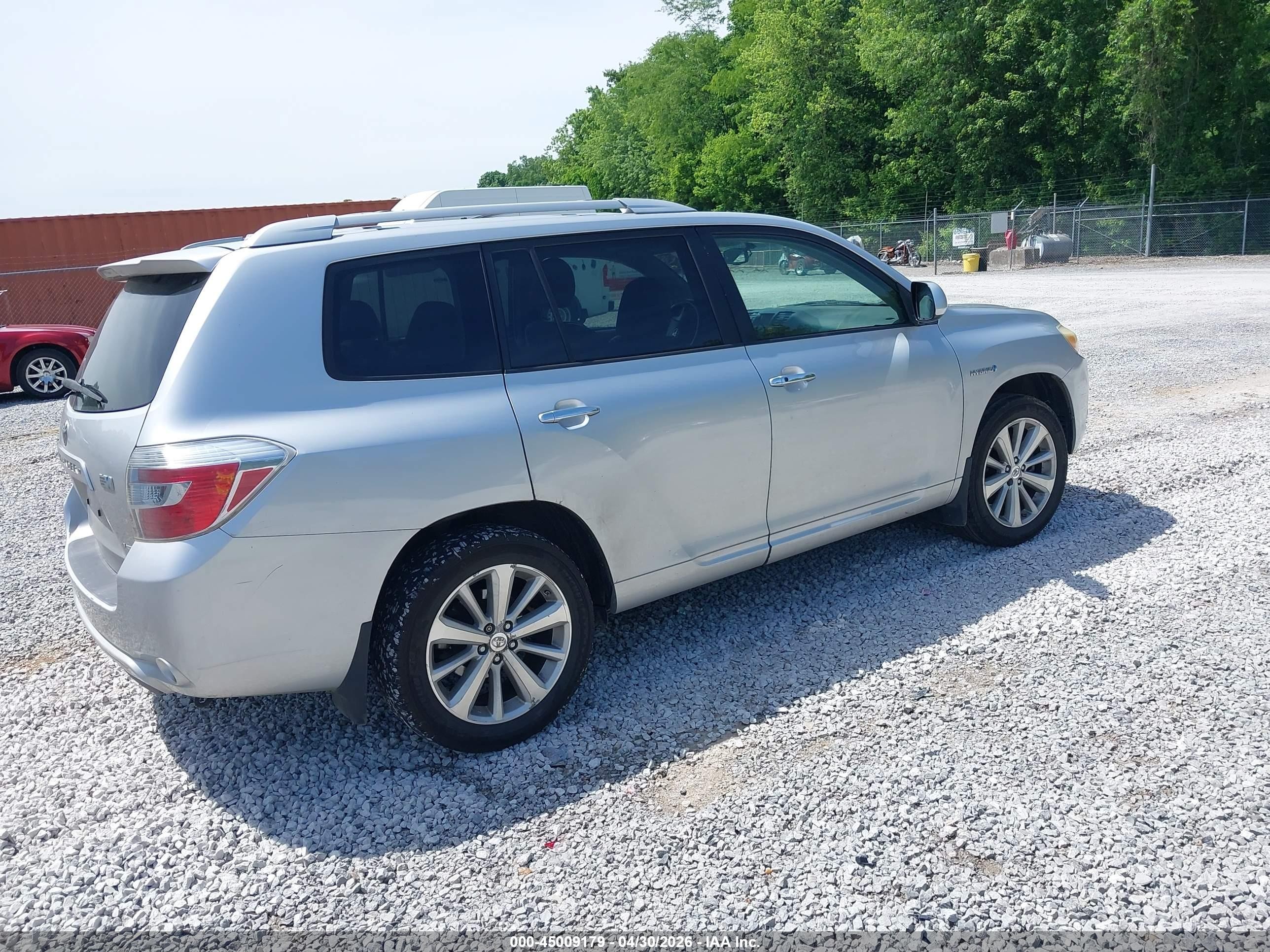 2009 Toyota Highlander Hybrid Limited Silver vin: JTEEW44A792035260