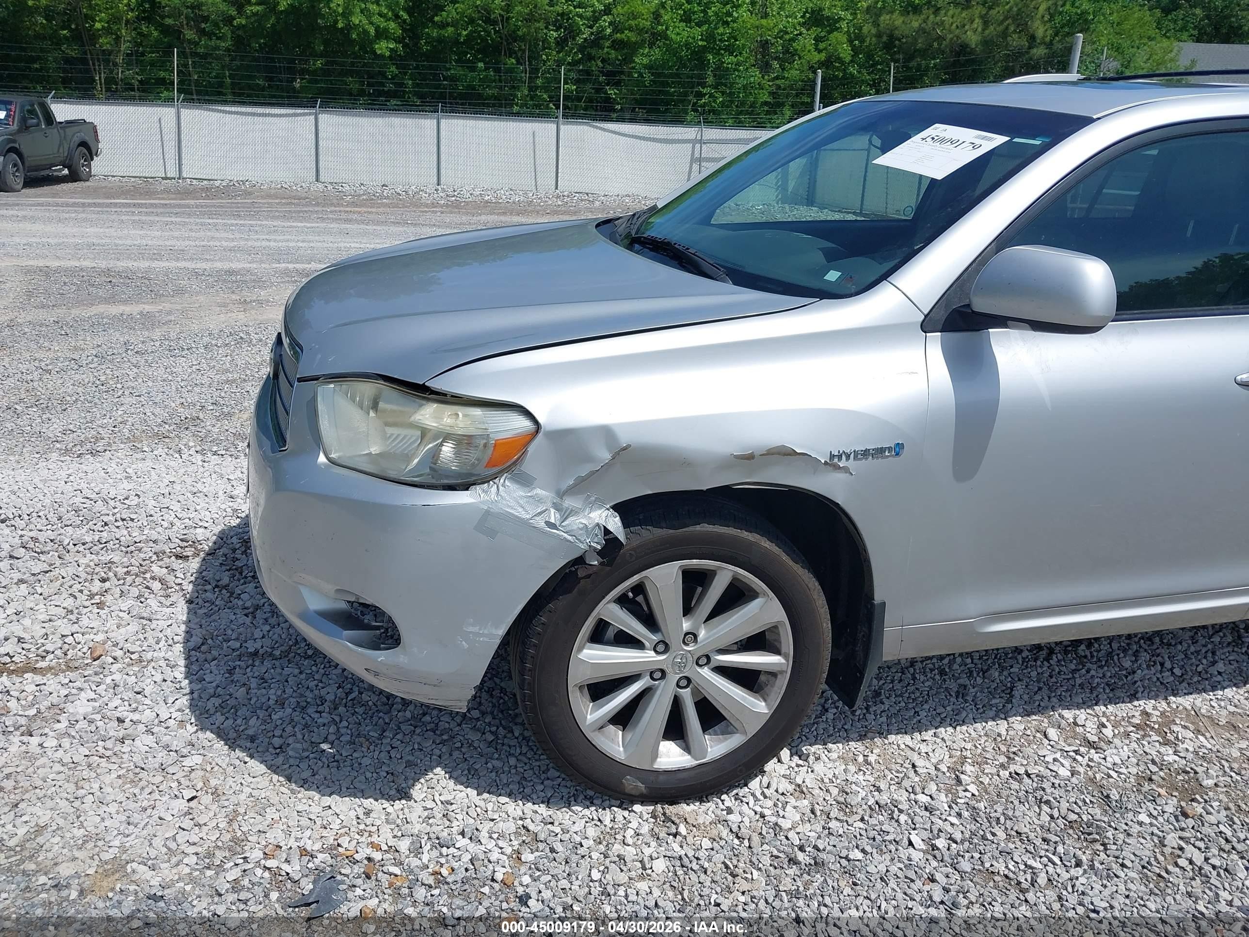 2009 Toyota Highlander Hybrid Limited Silver vin: JTEEW44A792035260