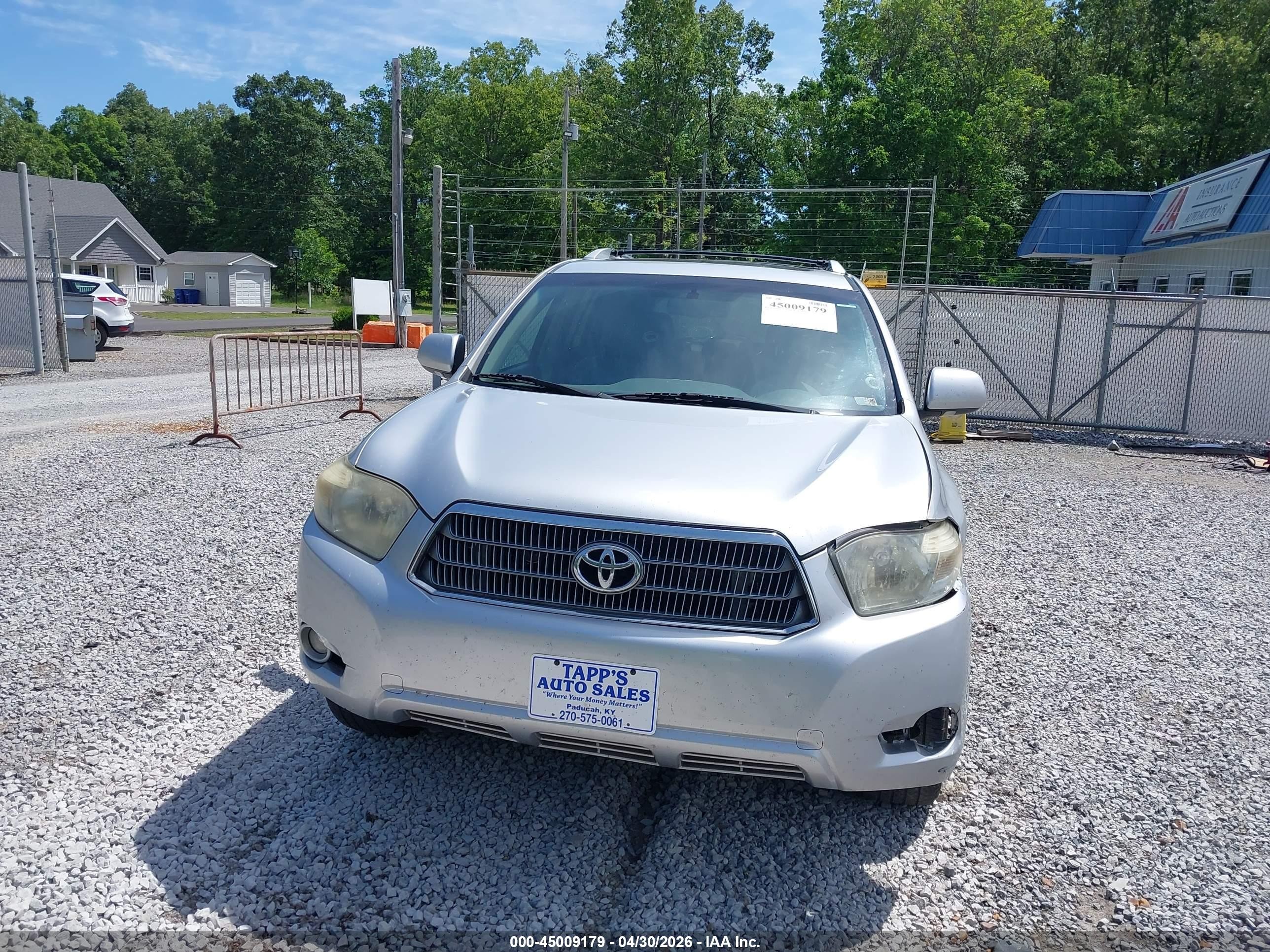 2009 Toyota Highlander Hybrid Limited Silver vin: JTEEW44A792035260