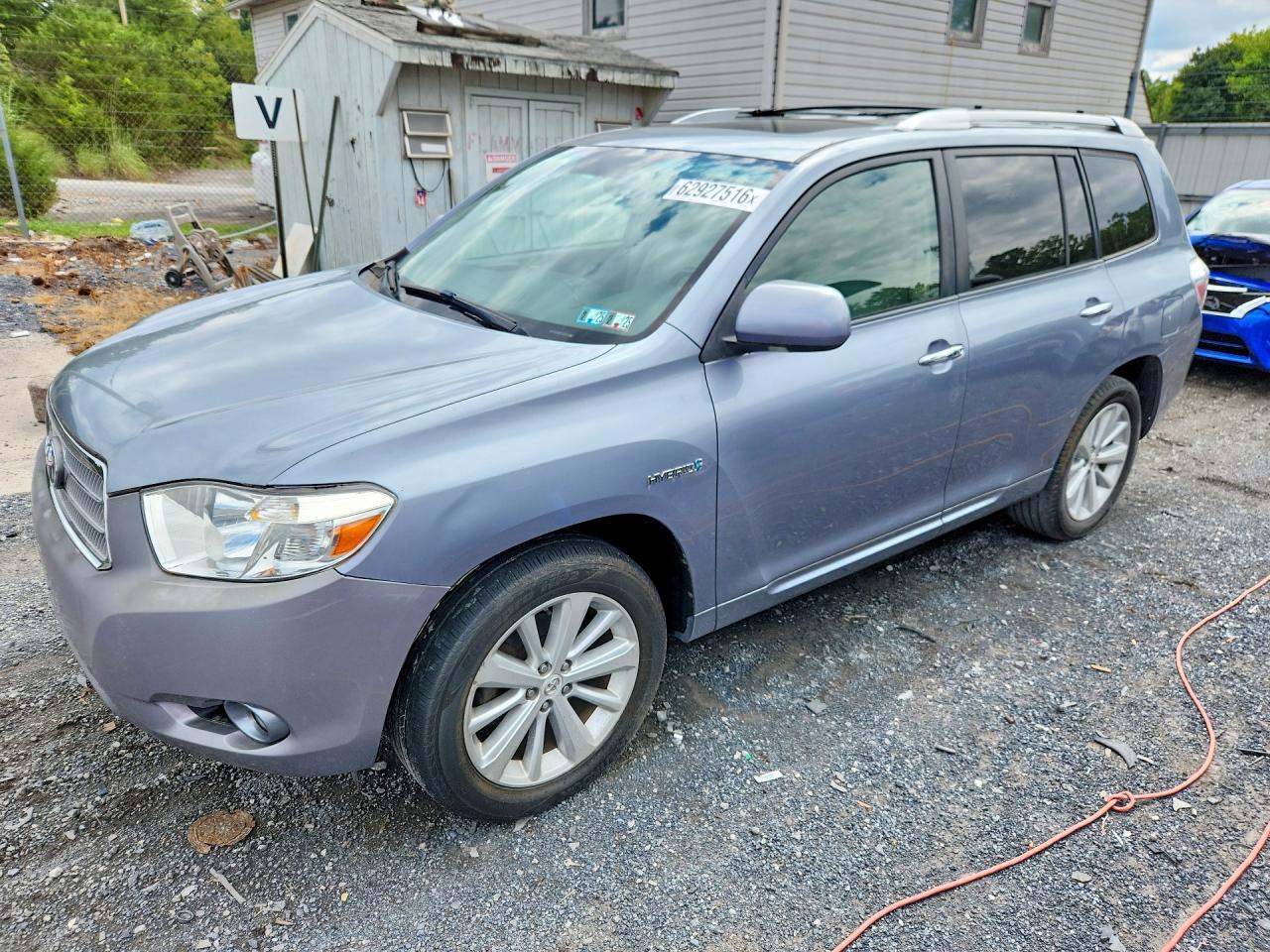 2009 Toyota Highlander Hybrid Limited Серый vin: JTEEW44A792036618