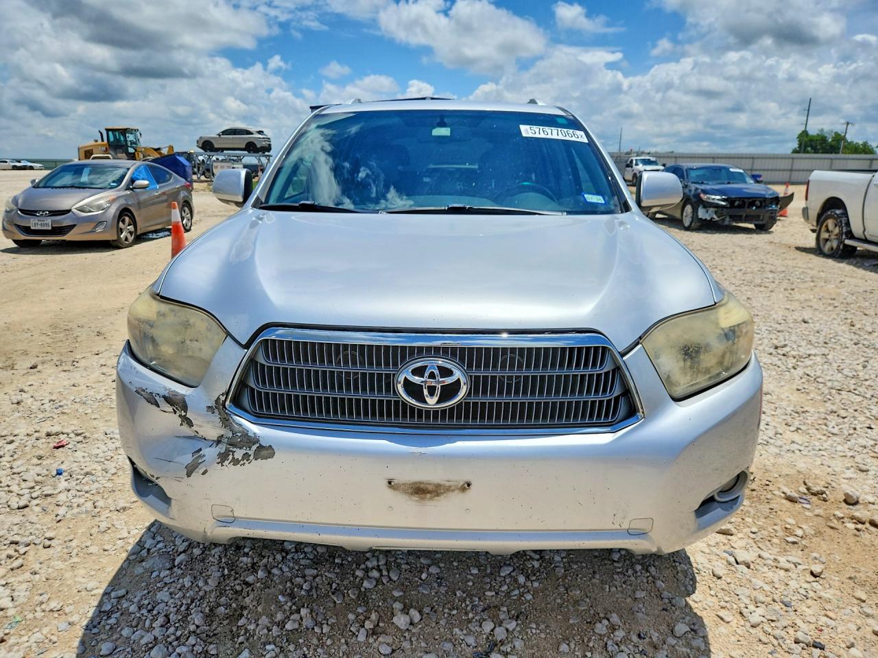 2008 Toyota Highlander Hybrid Limited Silver vin: JTEEW44A882000855