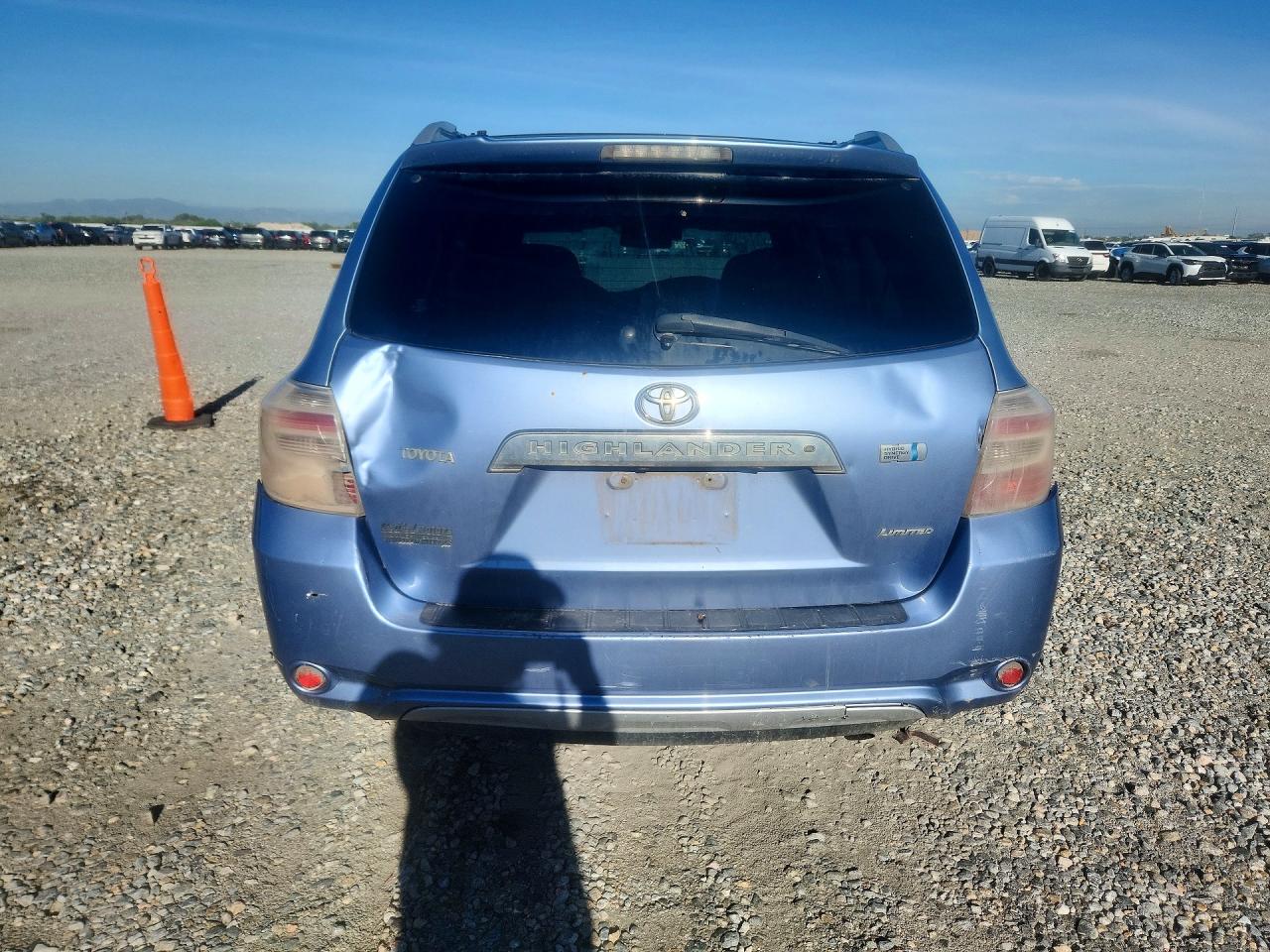 2008 Toyota Highlander Hybrid Limited Синий vin: JTEEW44A882001987