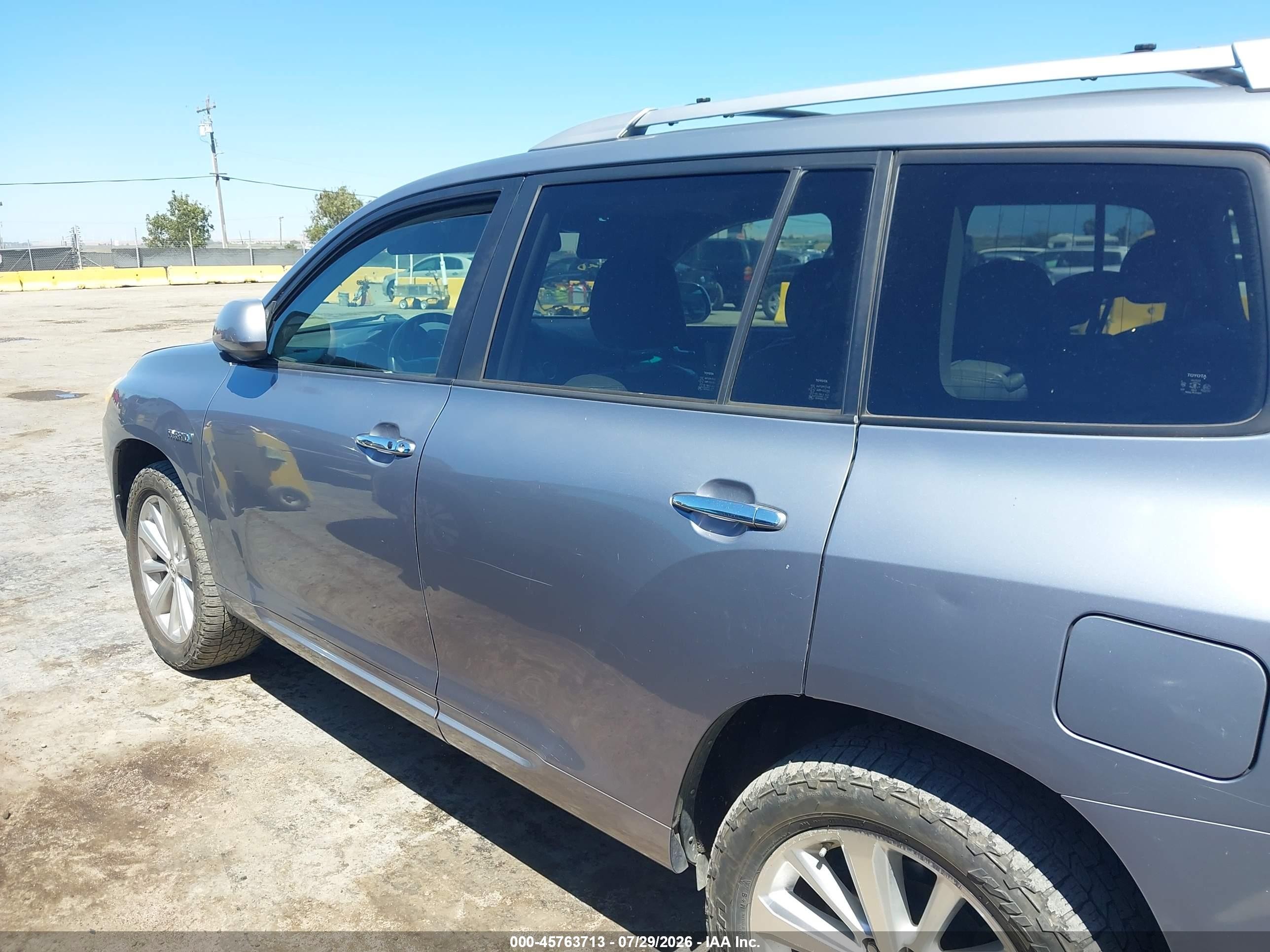 2008 Toyota Highlander Hybrid Limited Gray vin: JTEEW44A882002055