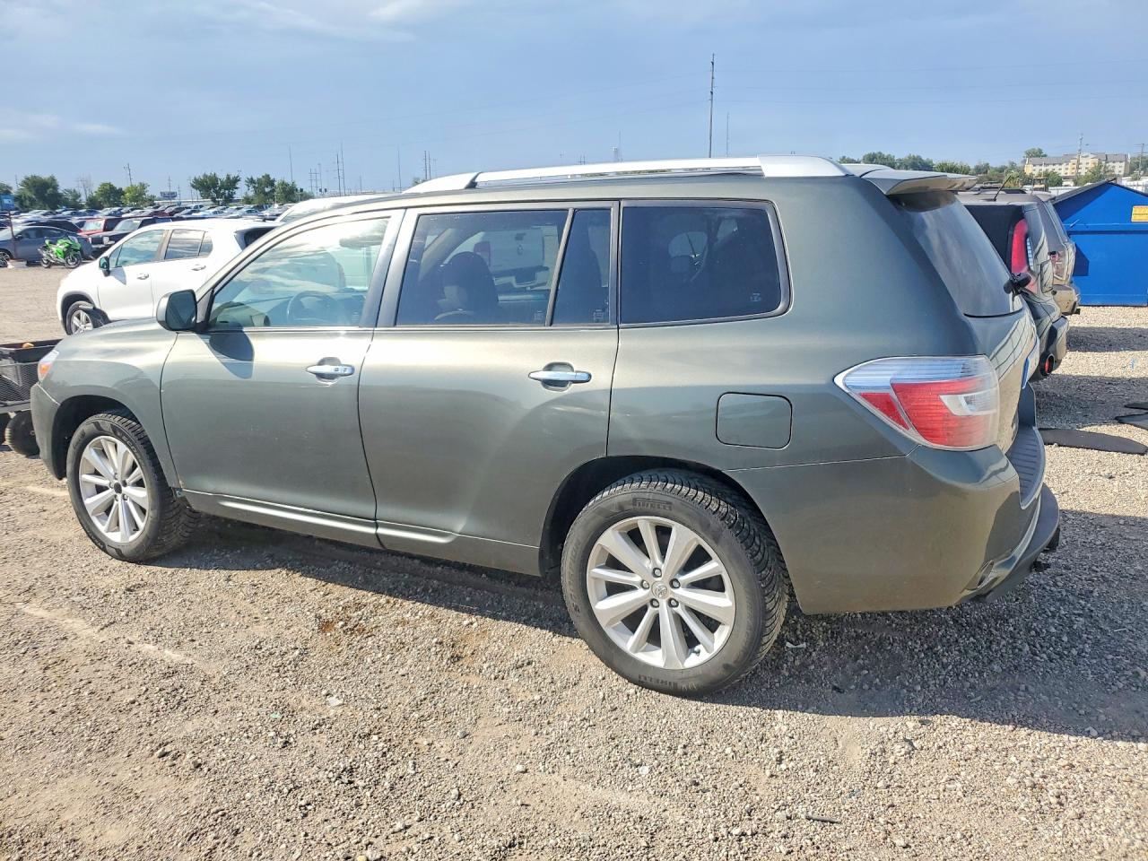 2008 Toyota Highlander Hybrid Limited Green vin: JTEEW44A882011175