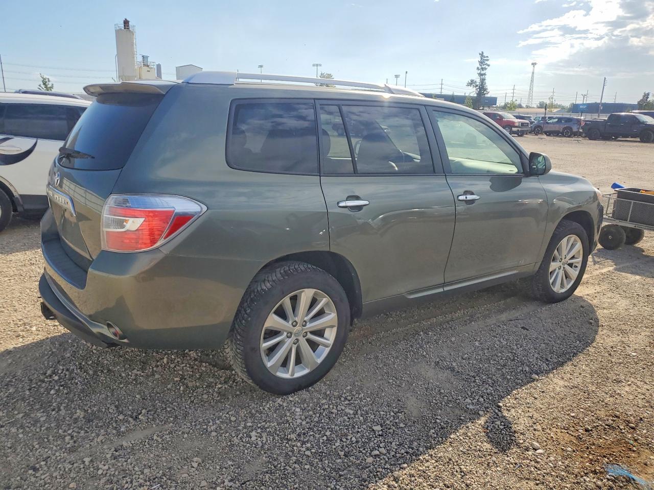 2008 Toyota Highlander Hybrid Limited Green vin: JTEEW44A882011175