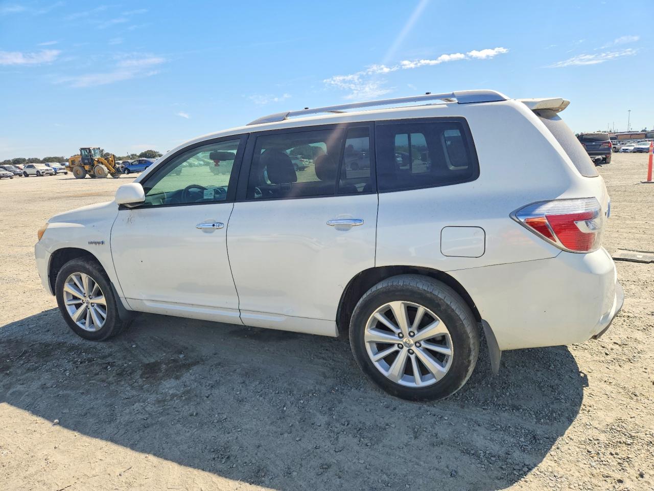 2008 Toyota Highlander Hybrid Limited White vin: JTEEW44A882024816