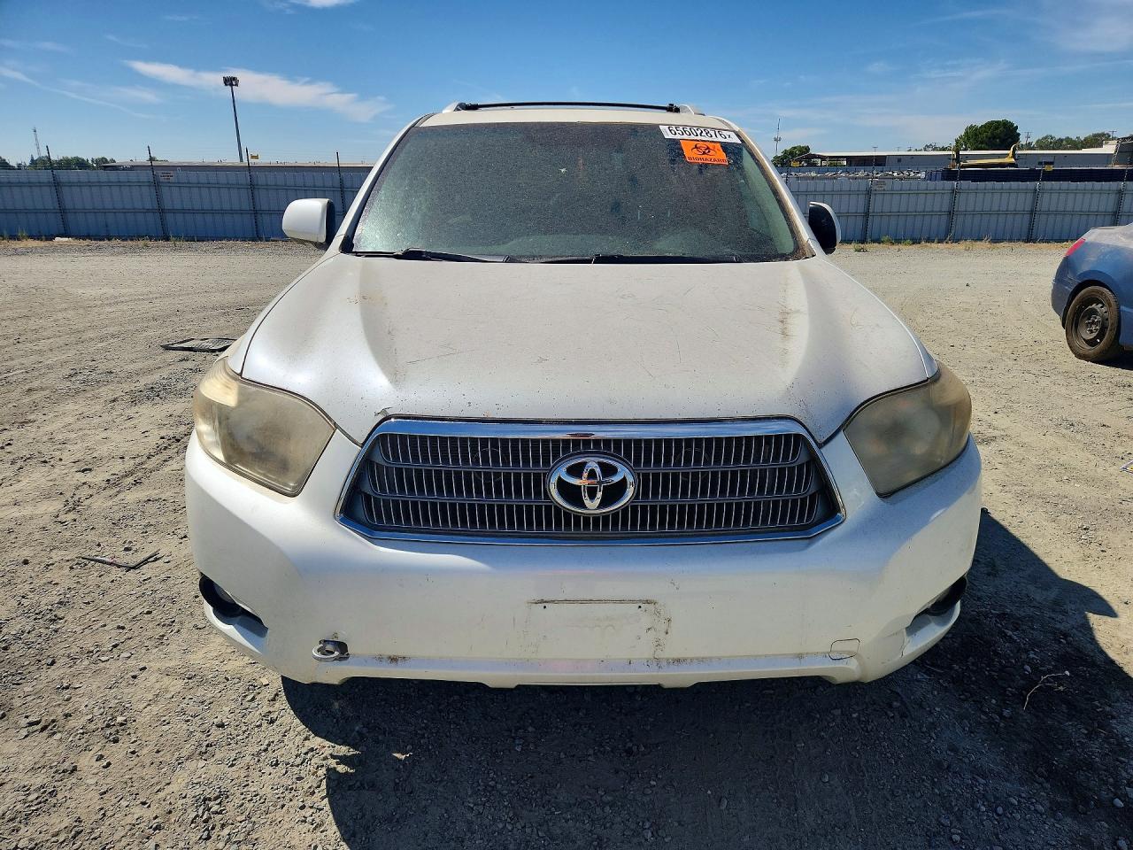 2008 Toyota Highlander Hybrid Limited White vin: JTEEW44A882024816