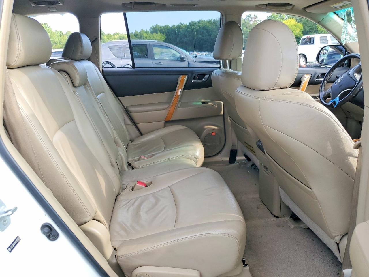 2009 Toyota Highlander Hybrid Limited White vin: JTEEW44A892030522