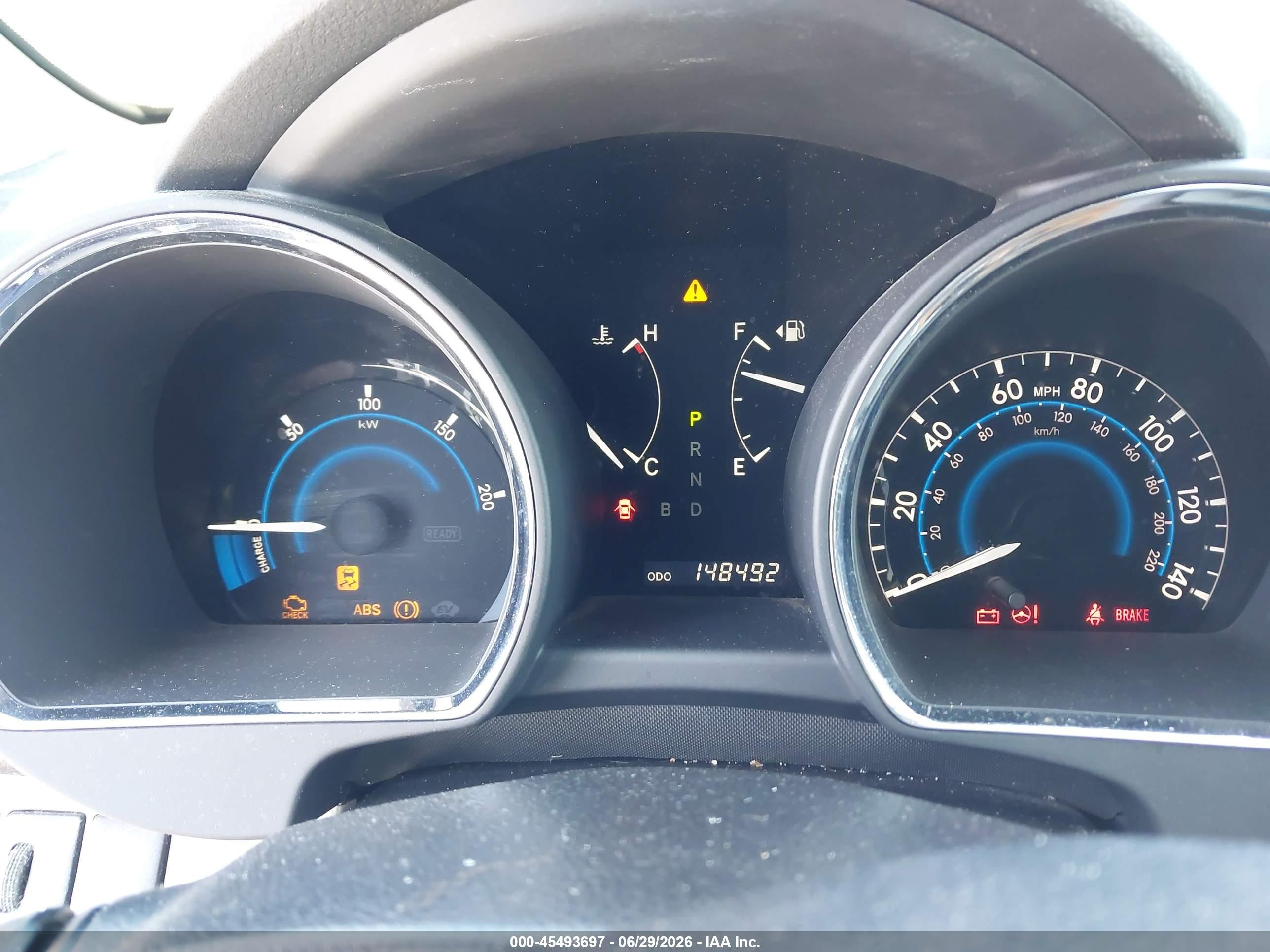 2008 Toyota Highlander Hybrid Limited Black vin: JTEEW44A982007703
