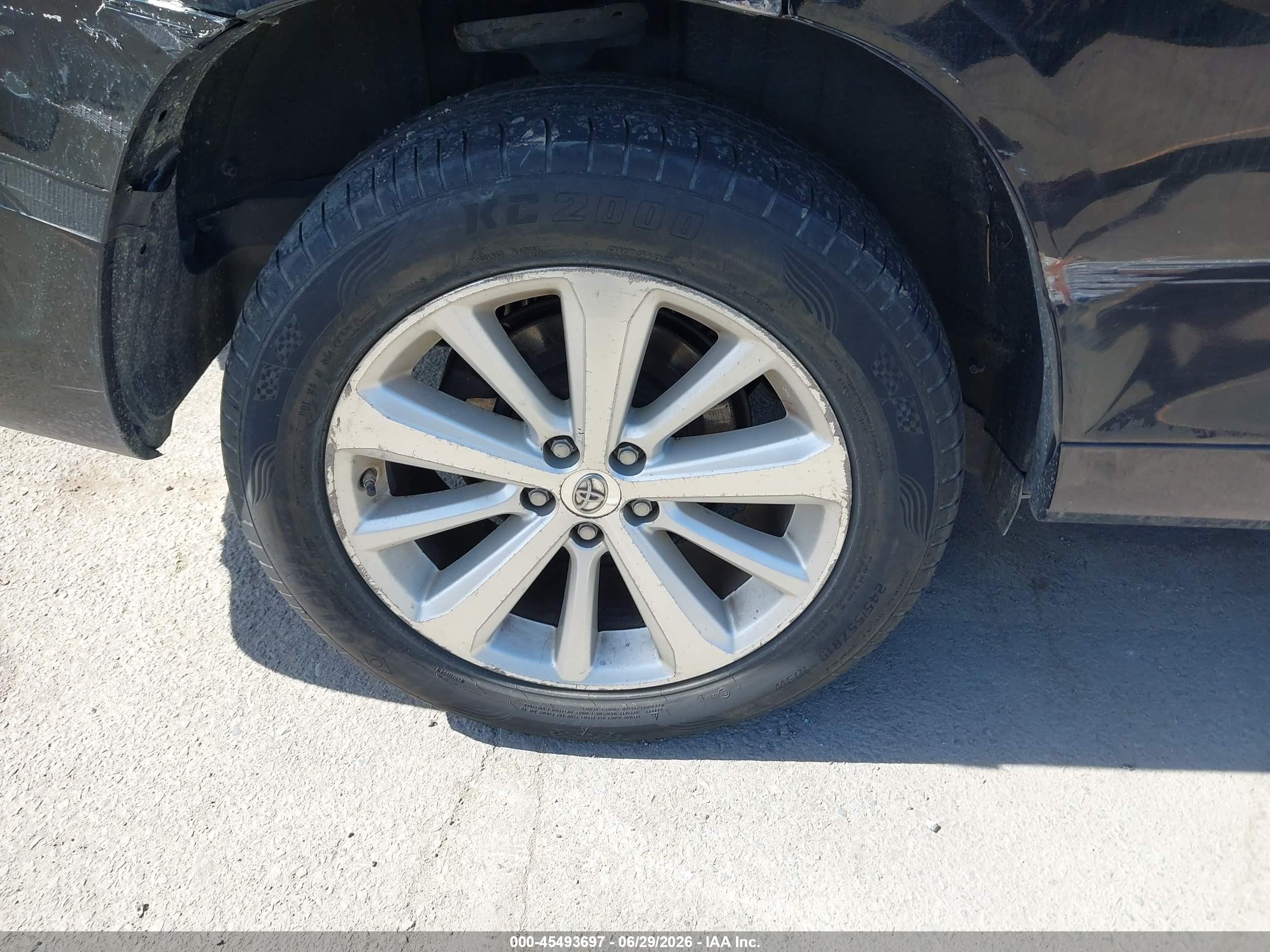 2008 Toyota Highlander Hybrid Limited Black vin: JTEEW44A982007703