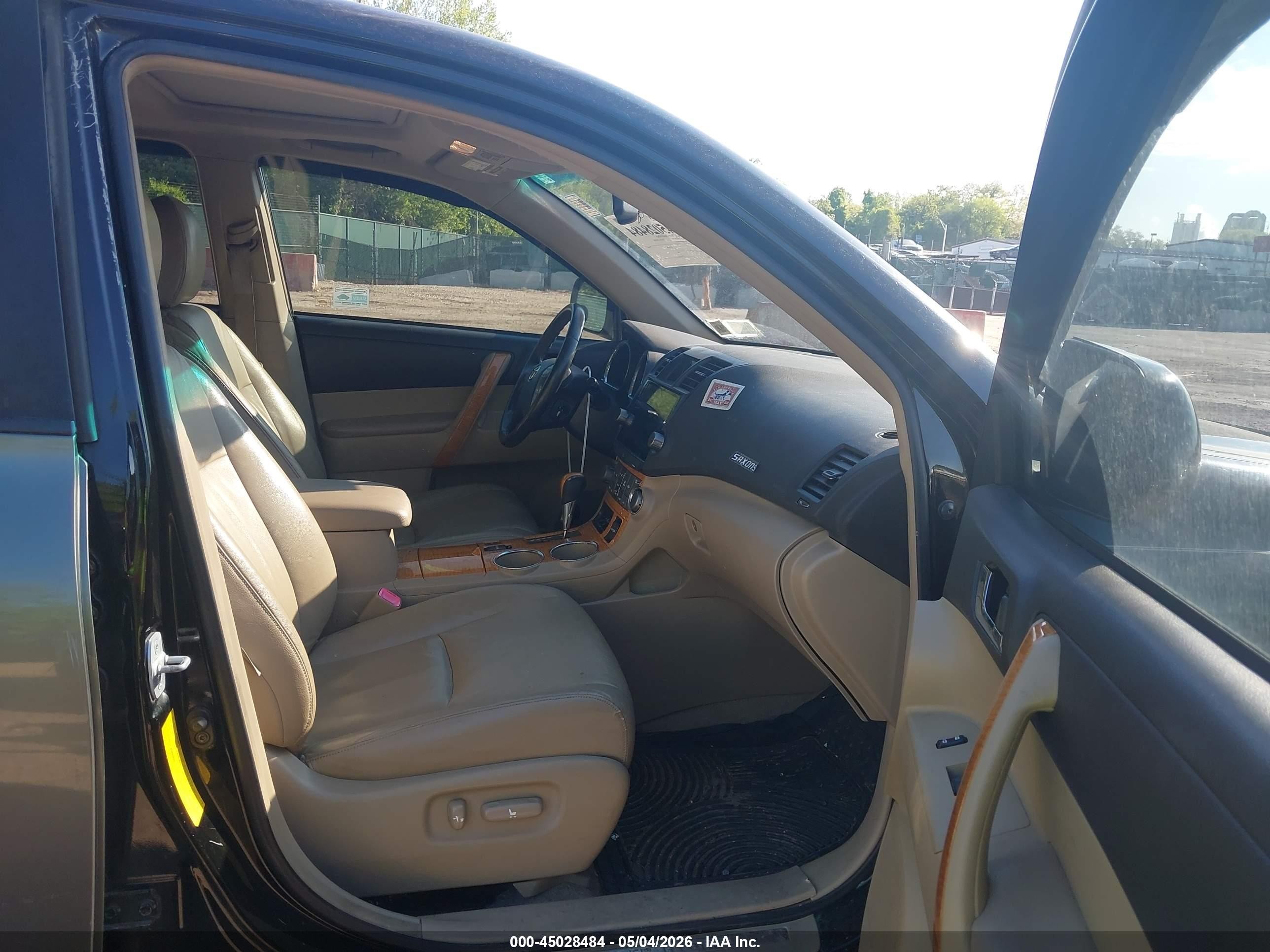 2008 Toyota Highlander Hybrid Limited Черный vin: JTEEW44A982010147