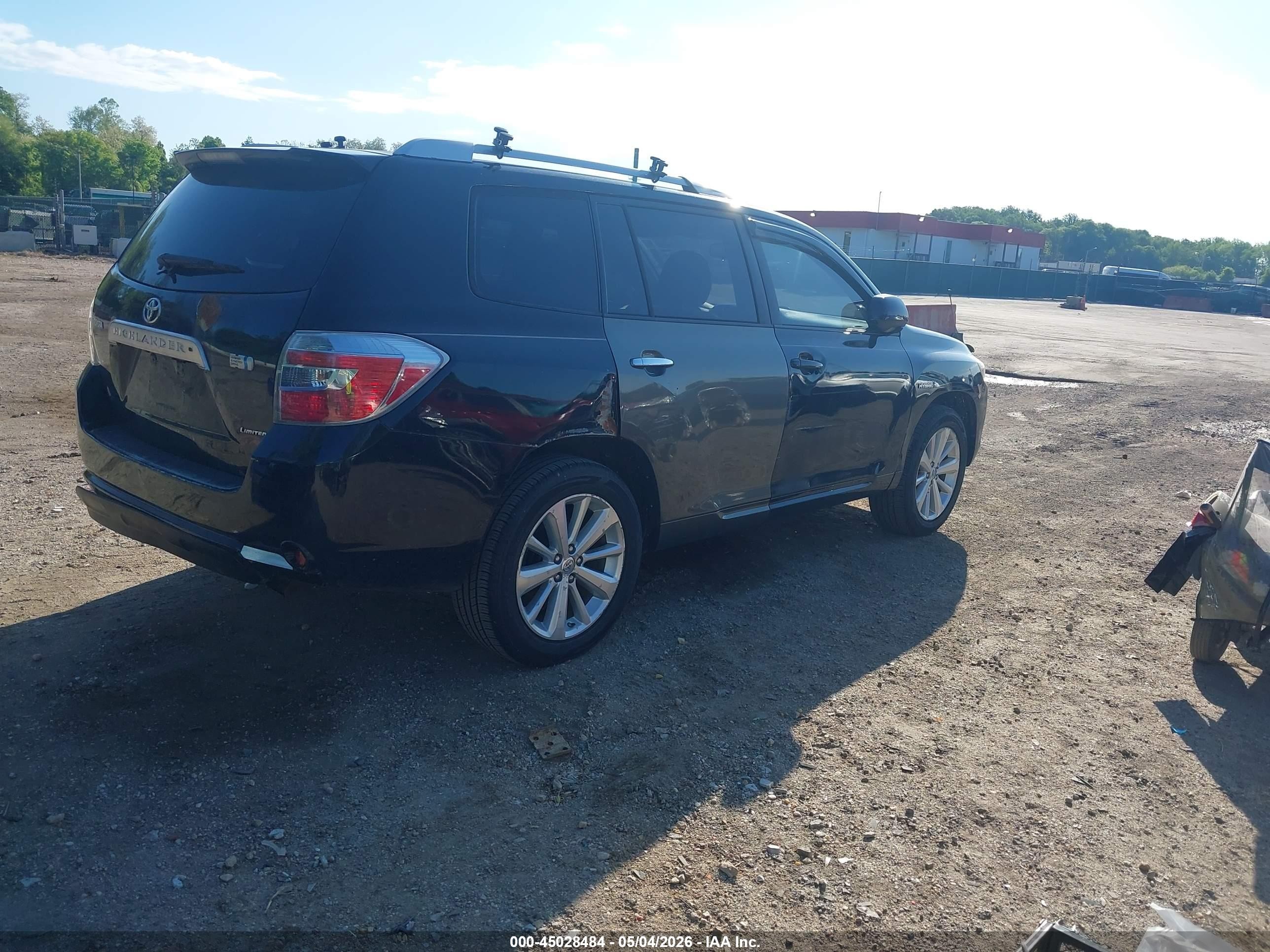 2008 Toyota Highlander Hybrid Limited Черный vin: JTEEW44A982010147