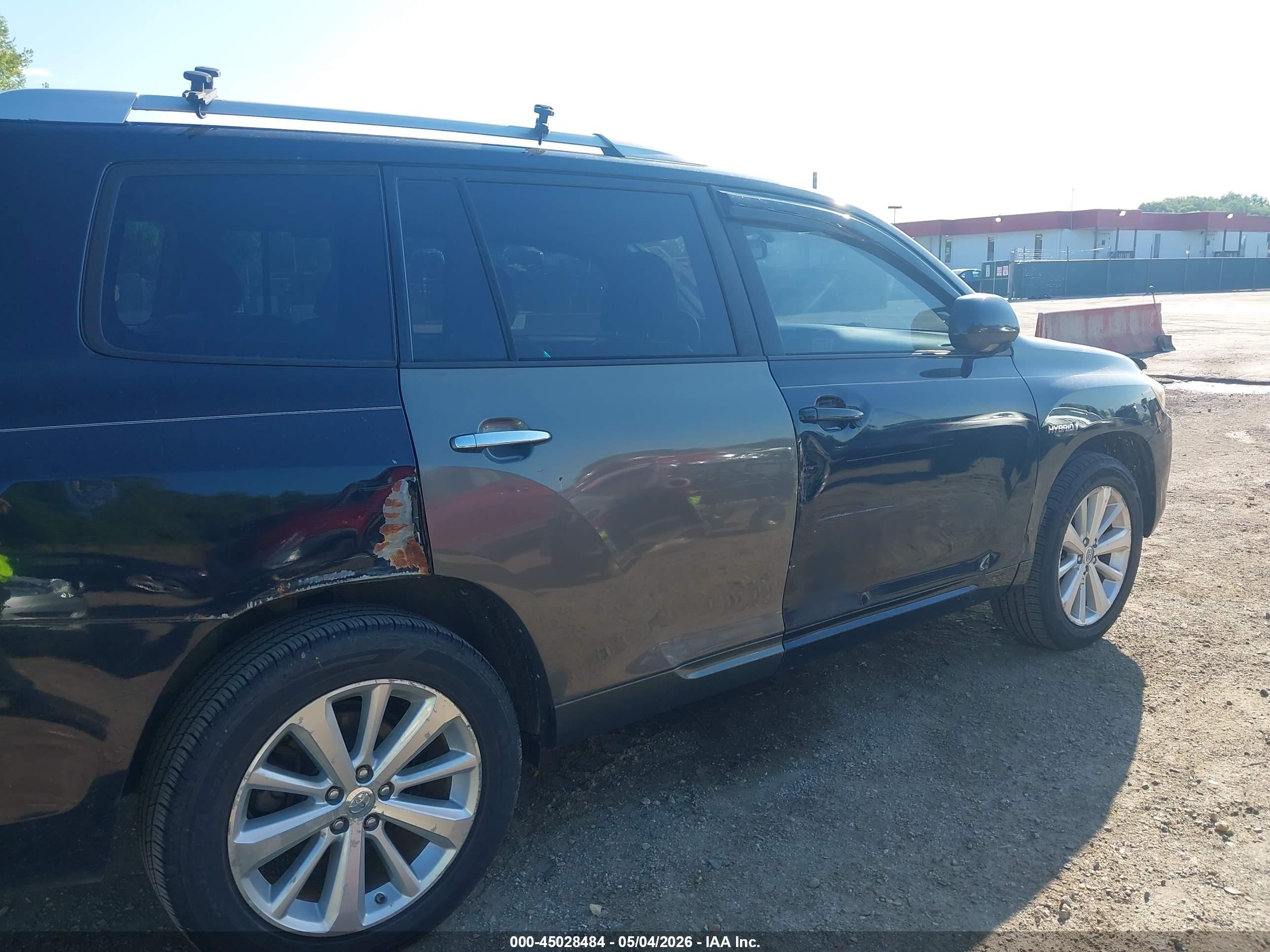 2008 Toyota Highlander Hybrid Limited Черный vin: JTEEW44A982010147