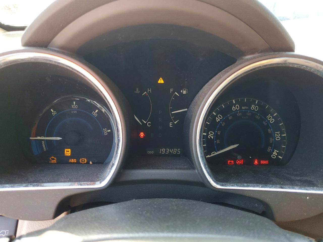 2008 Toyota Highlander Hybrid Limited Black vin: JTEEW44A982010147