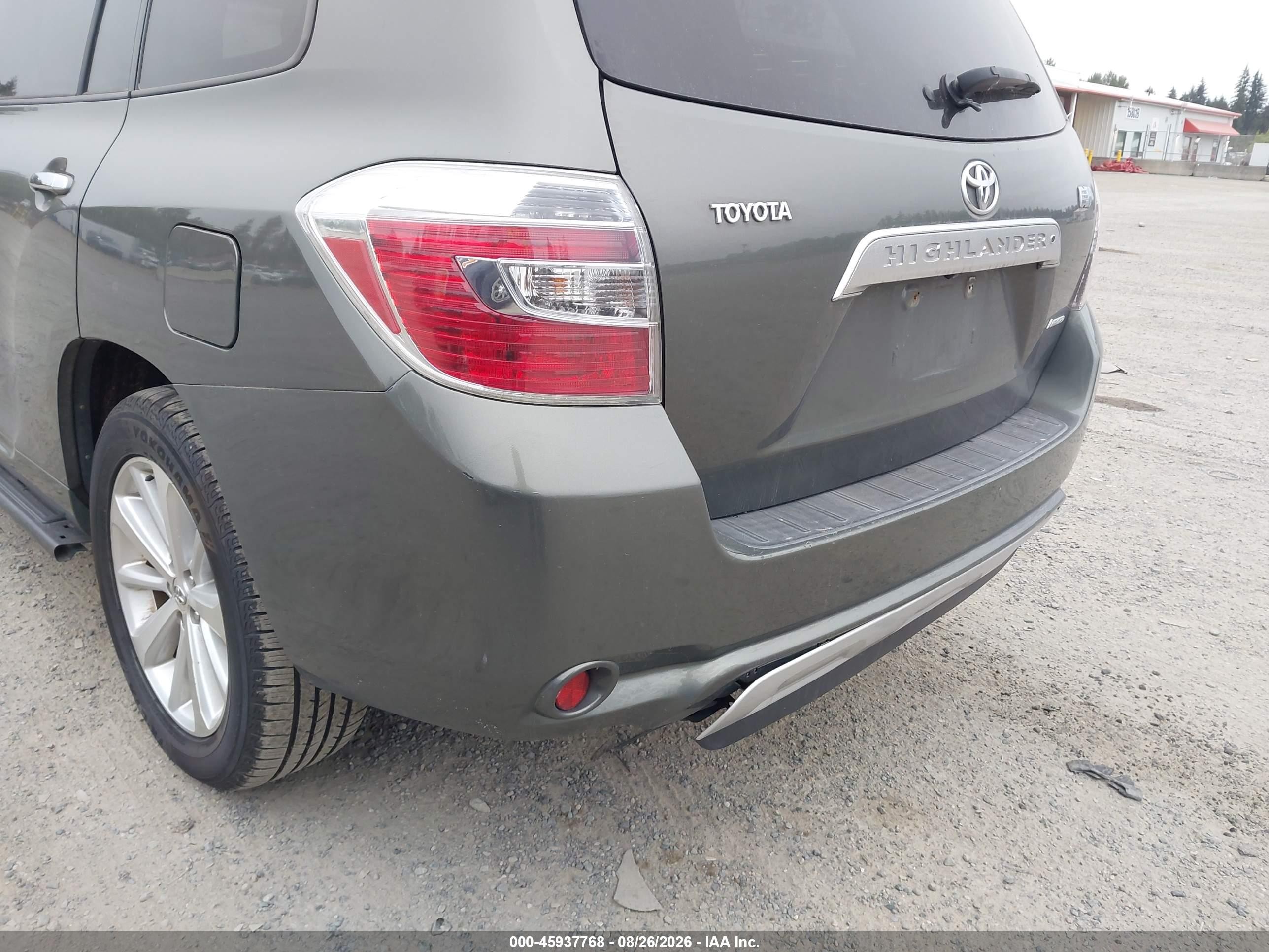 2008 Toyota Highlander Hybrid Limited Green vin: JTEEW44A982014988