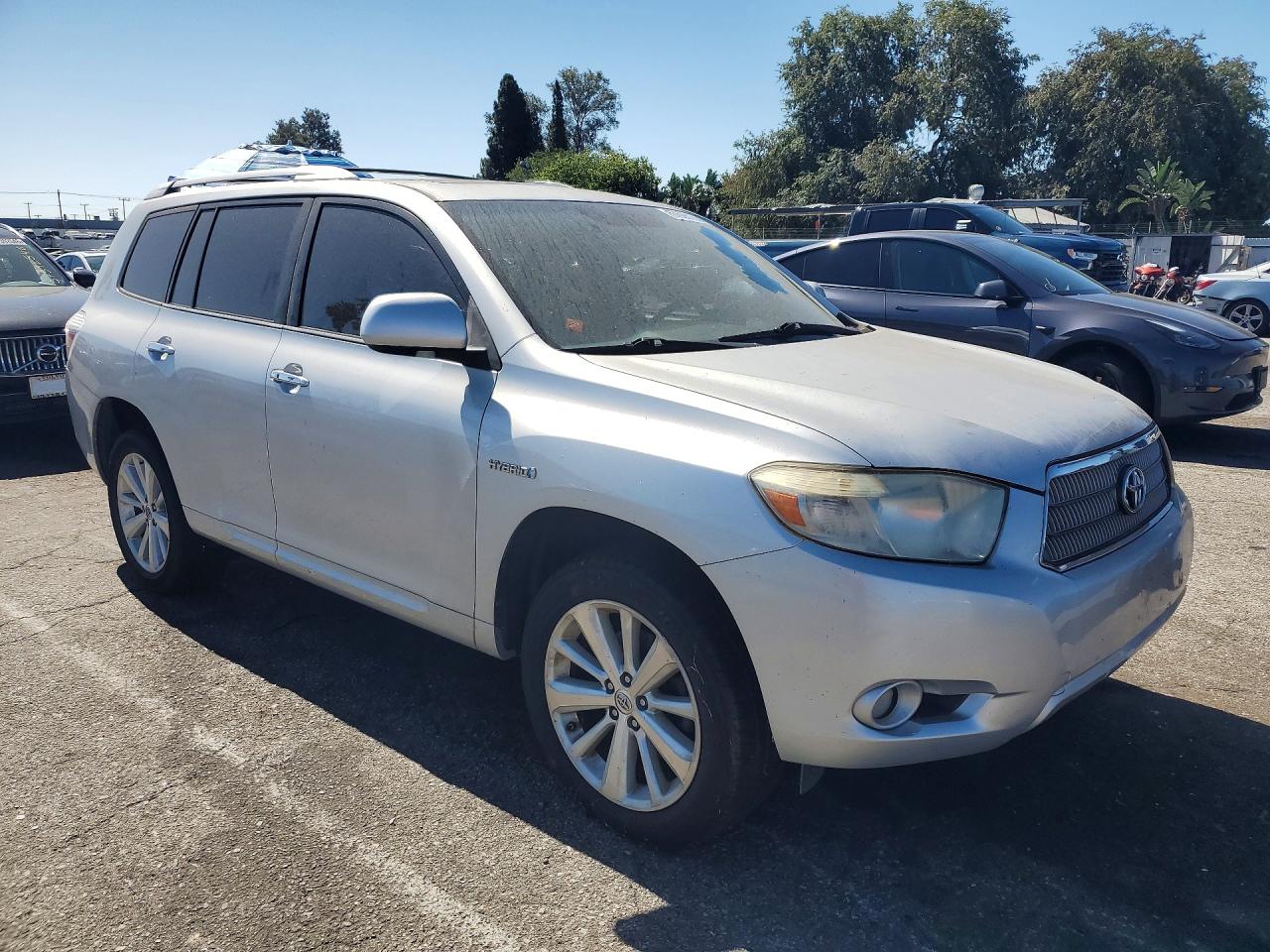 2008 Toyota Highlander Hybrid Limited Серебряный vin: JTEEW44AX82001862