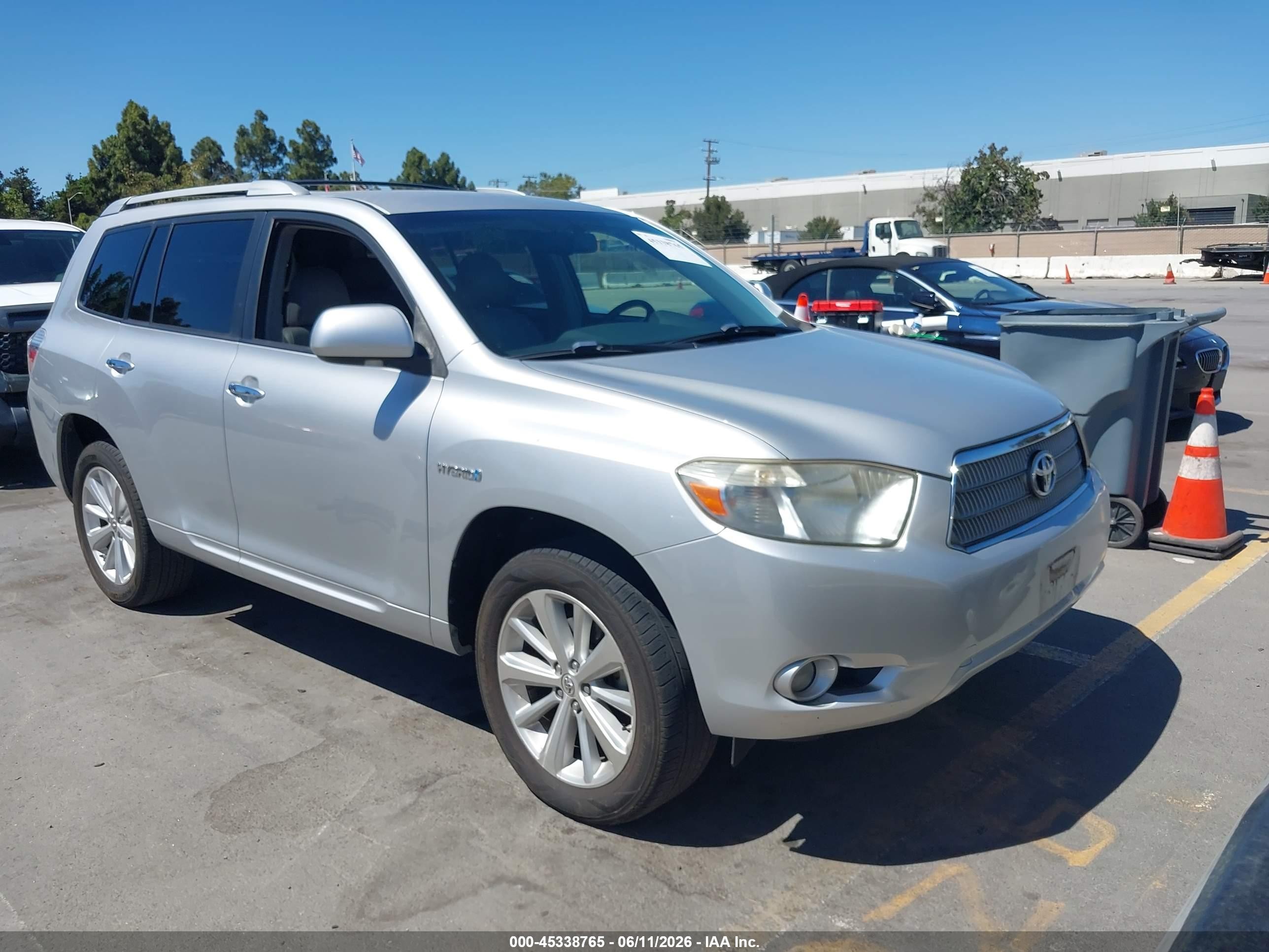 2008 Toyota Highlander Hybrid Limited Gray vin: JTEEW44AX82006950