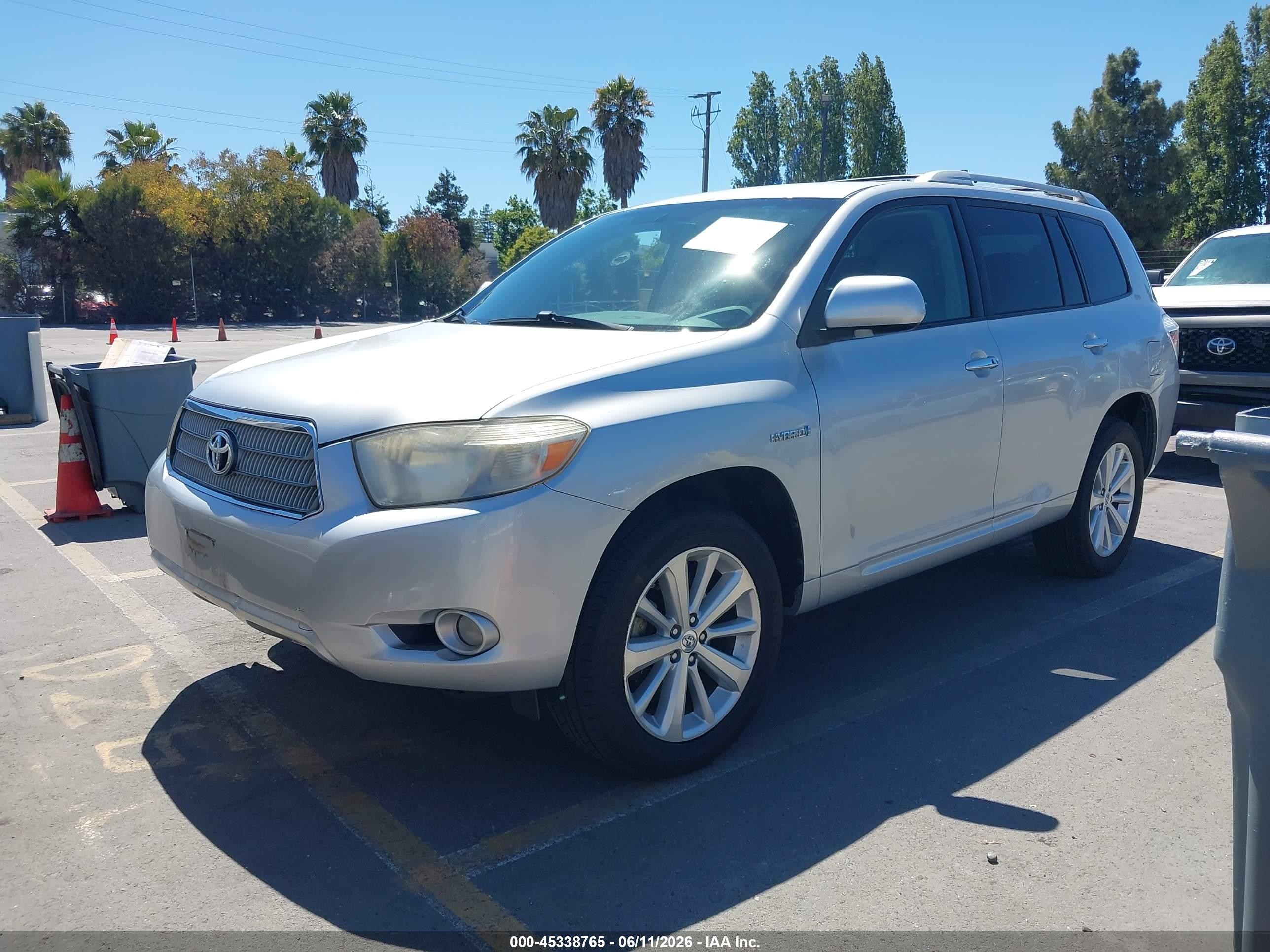 2008 Toyota Highlander Hybrid Limited Gray vin: JTEEW44AX82006950
