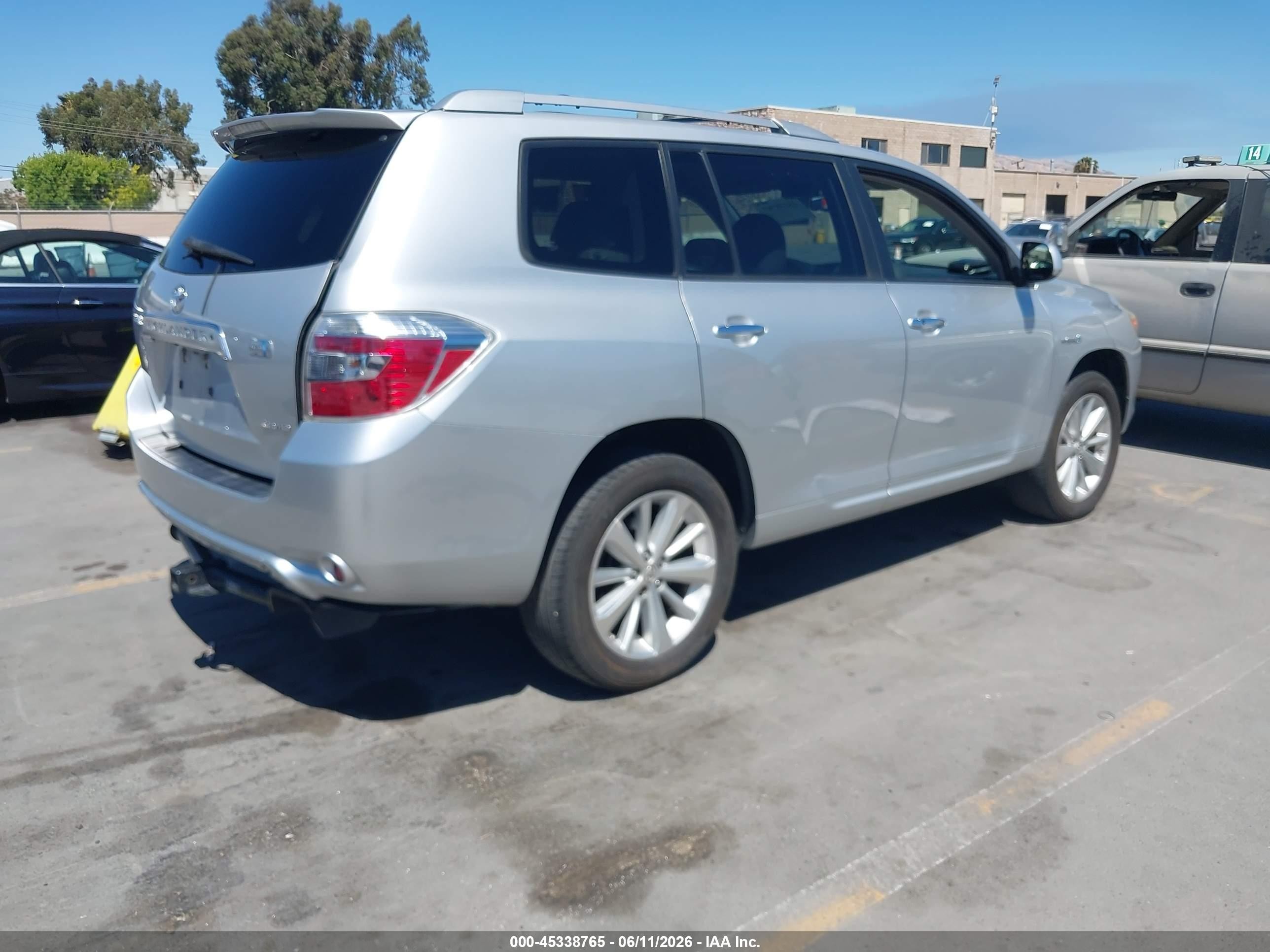 2008 Toyota Highlander Hybrid Limited Gray vin: JTEEW44AX82006950