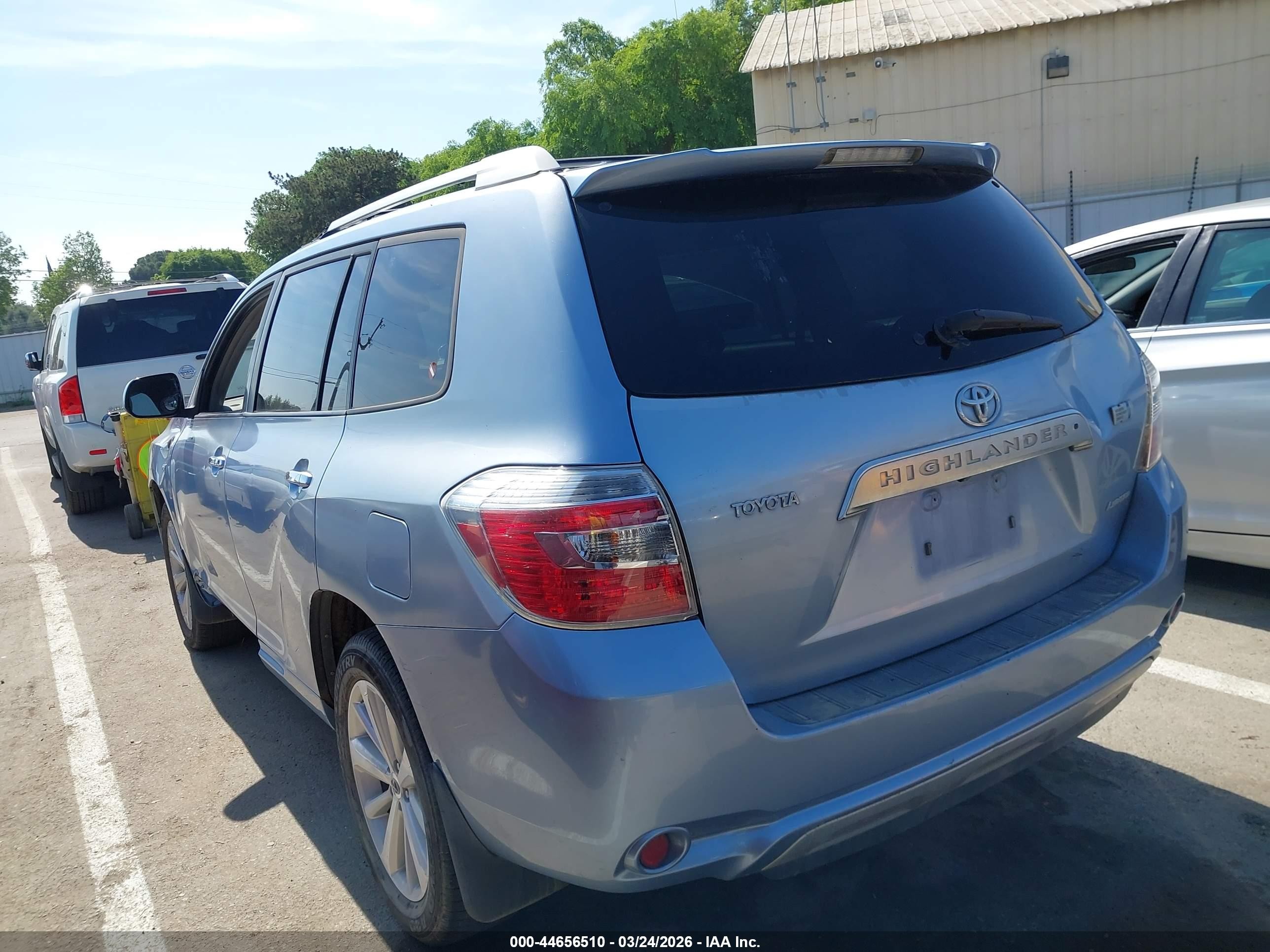 2008 Toyota Highlander Hybrid Limited Синий vin: JTEEW44AX82013171