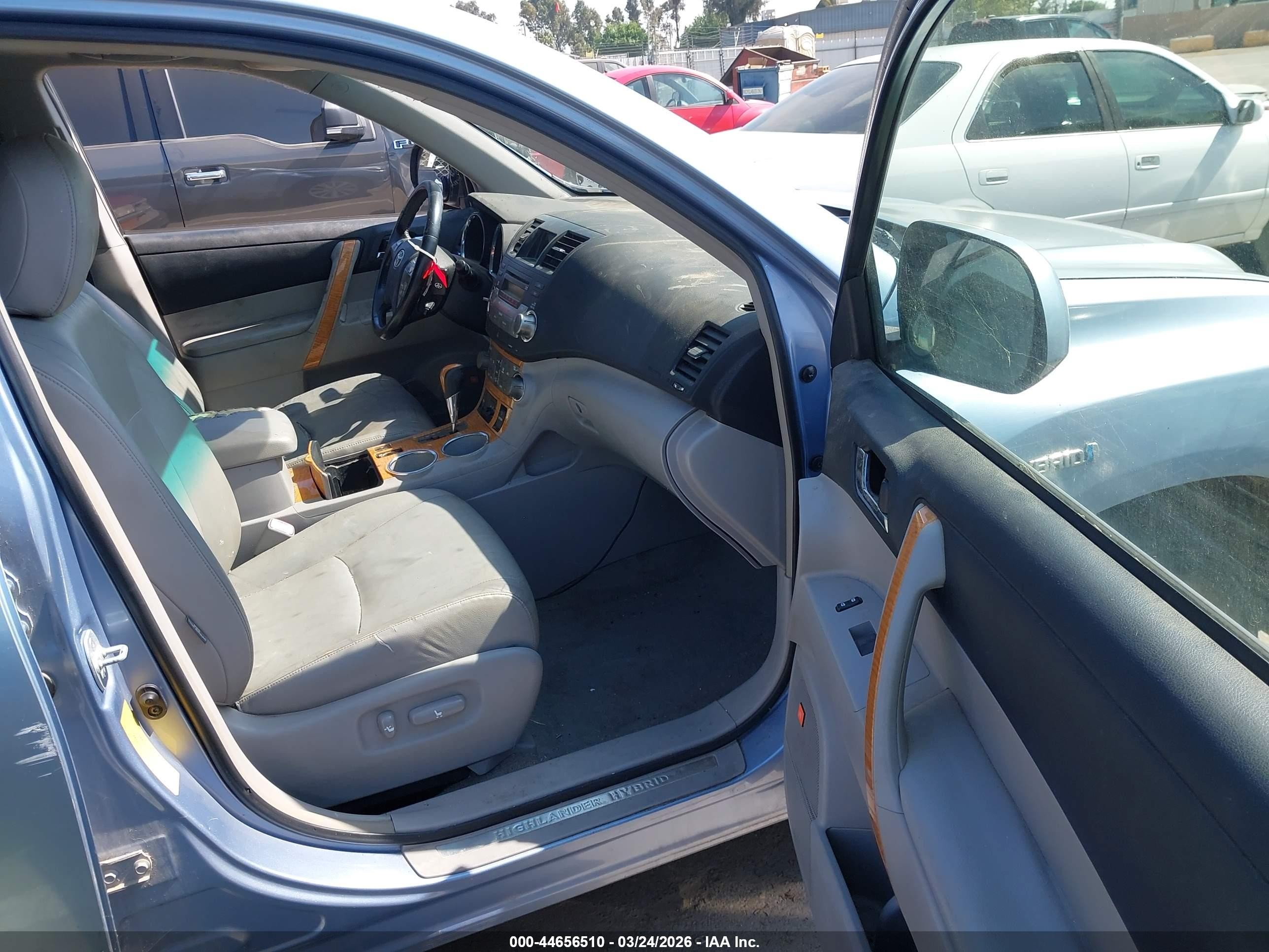 2008 Toyota Highlander Hybrid Limited Синий vin: JTEEW44AX82013171