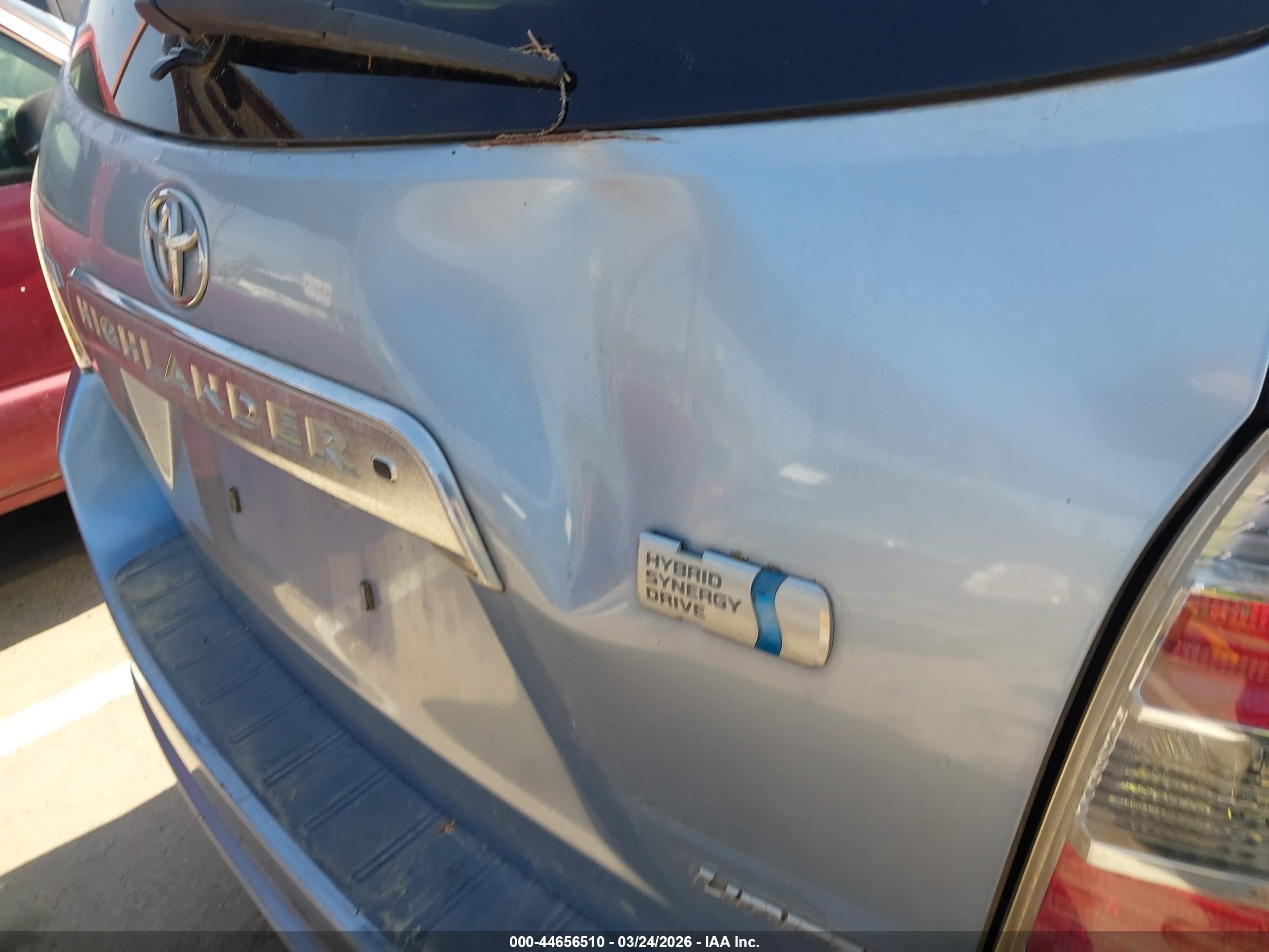 2008 Toyota Highlander Hybrid Limited Синий vin: JTEEW44AX82013171