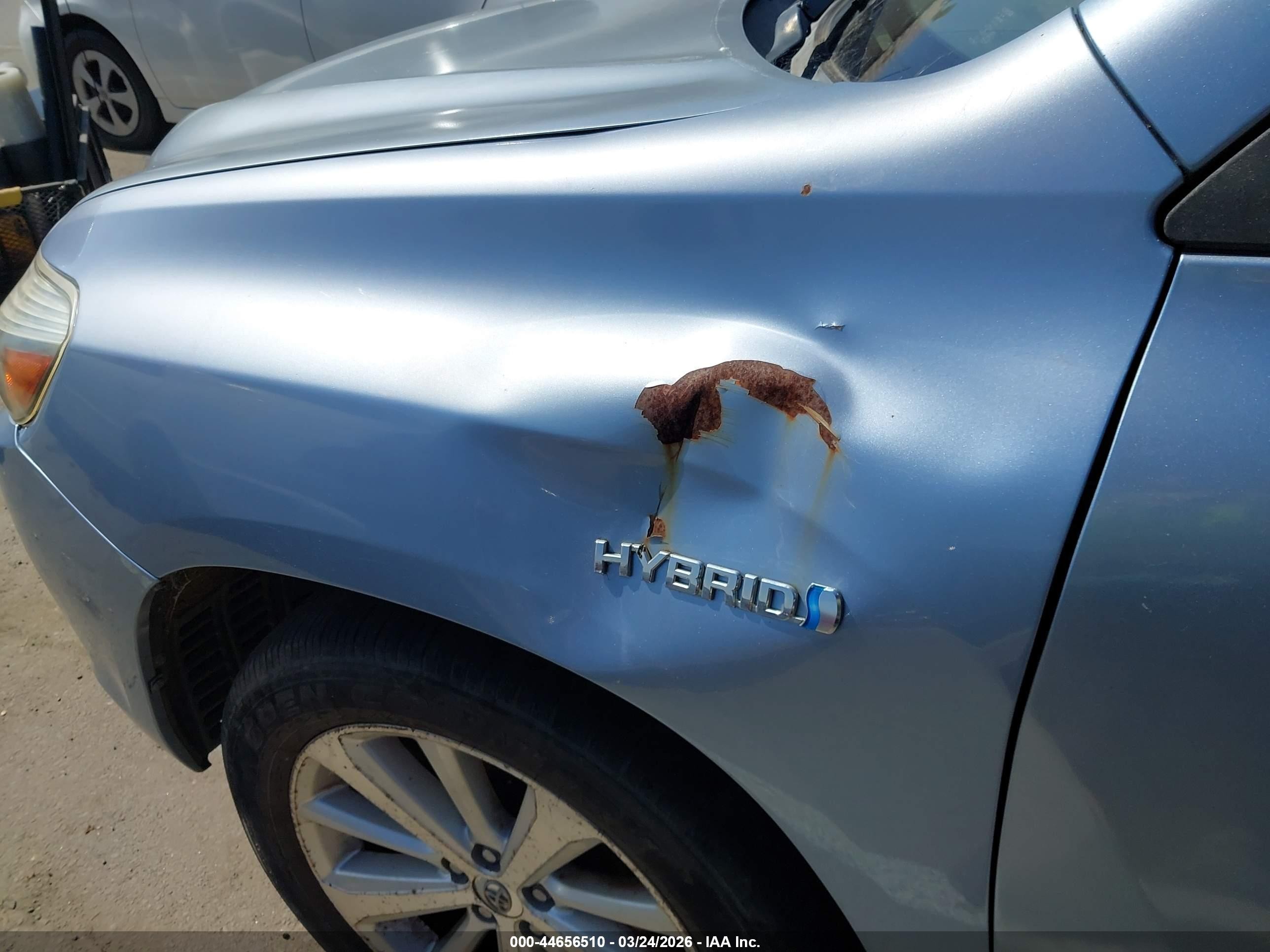 2008 Toyota Highlander Hybrid Limited Синий vin: JTEEW44AX82013171