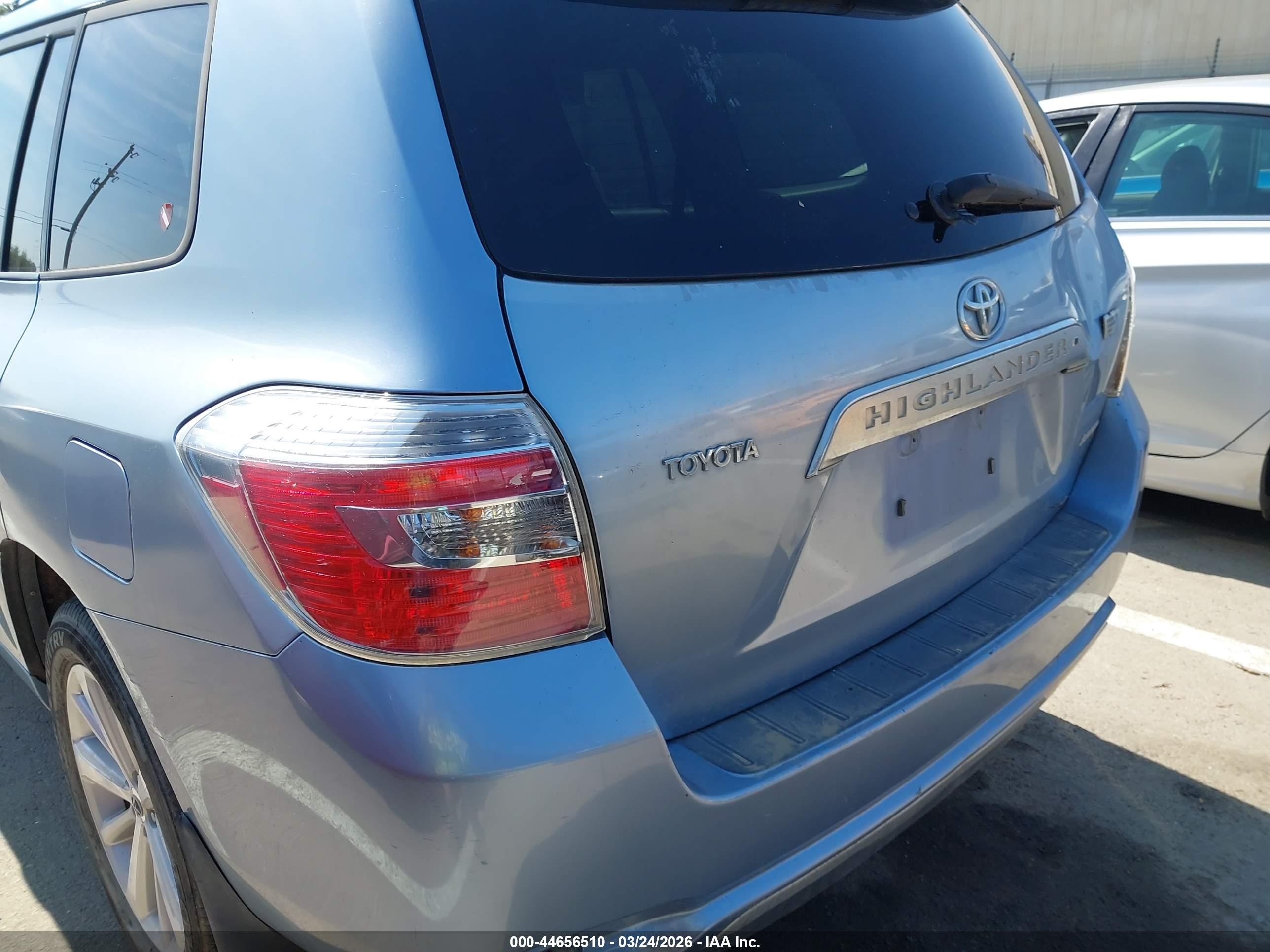 2008 Toyota Highlander Hybrid Limited Синий vin: JTEEW44AX82013171
