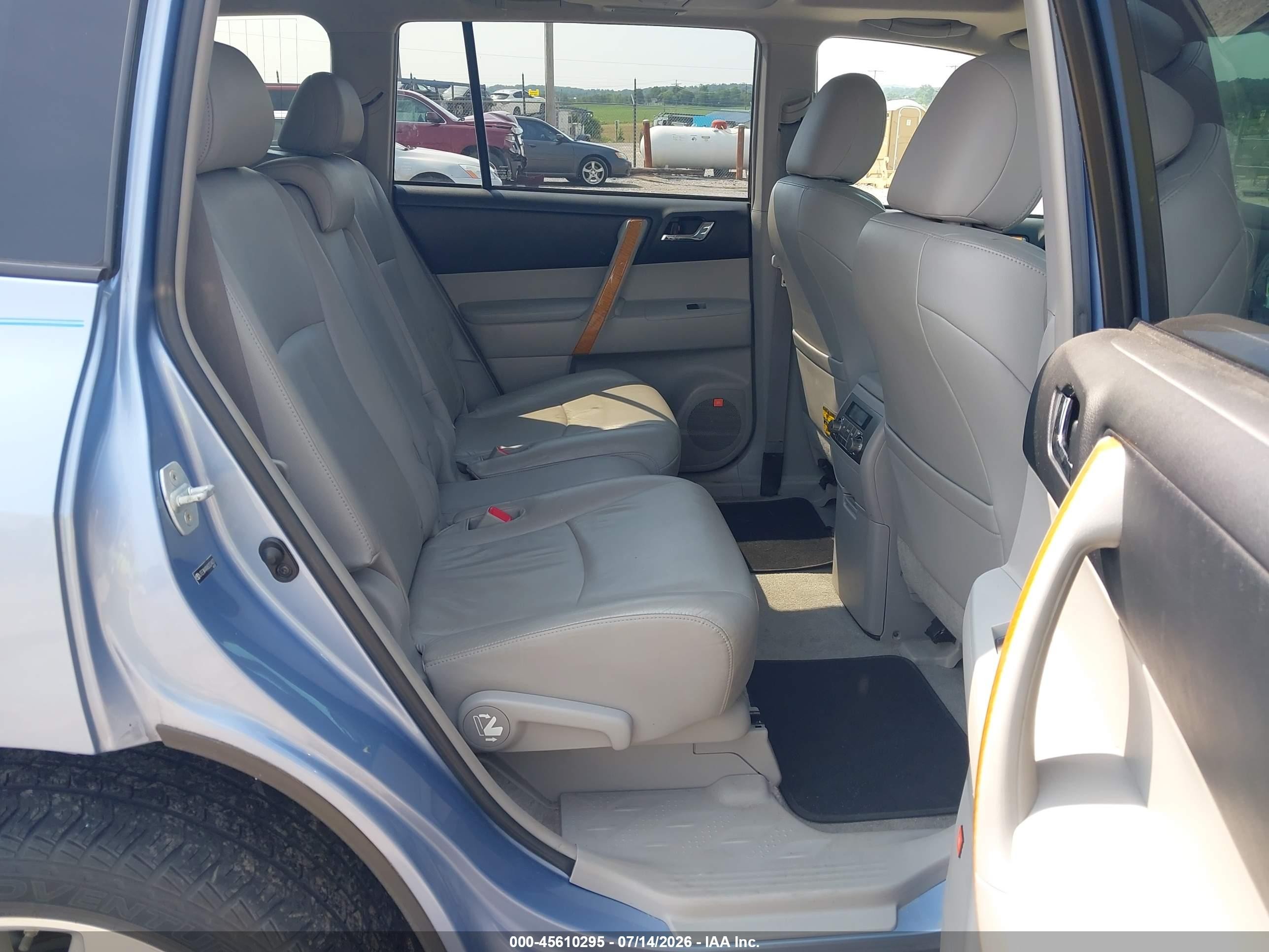 2008 Toyota Highlander Hybrid Limited Light Blue vin: JTEEW44AX82024431