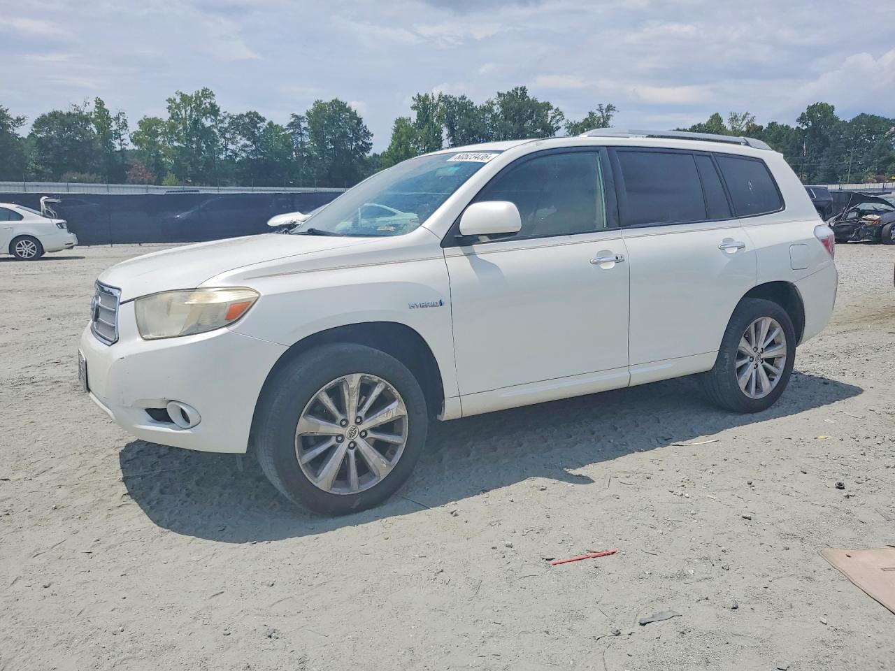 2009 Toyota Highlander Hybrid Limited Белый vin: JTEEW44AX92026889
