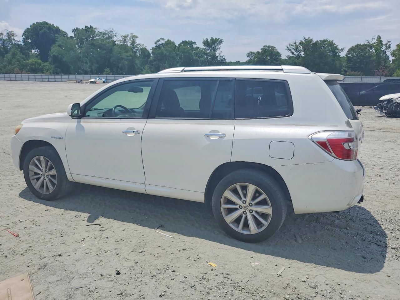 2009 Toyota Highlander Hybrid Limited White vin: JTEEW44AX92026889