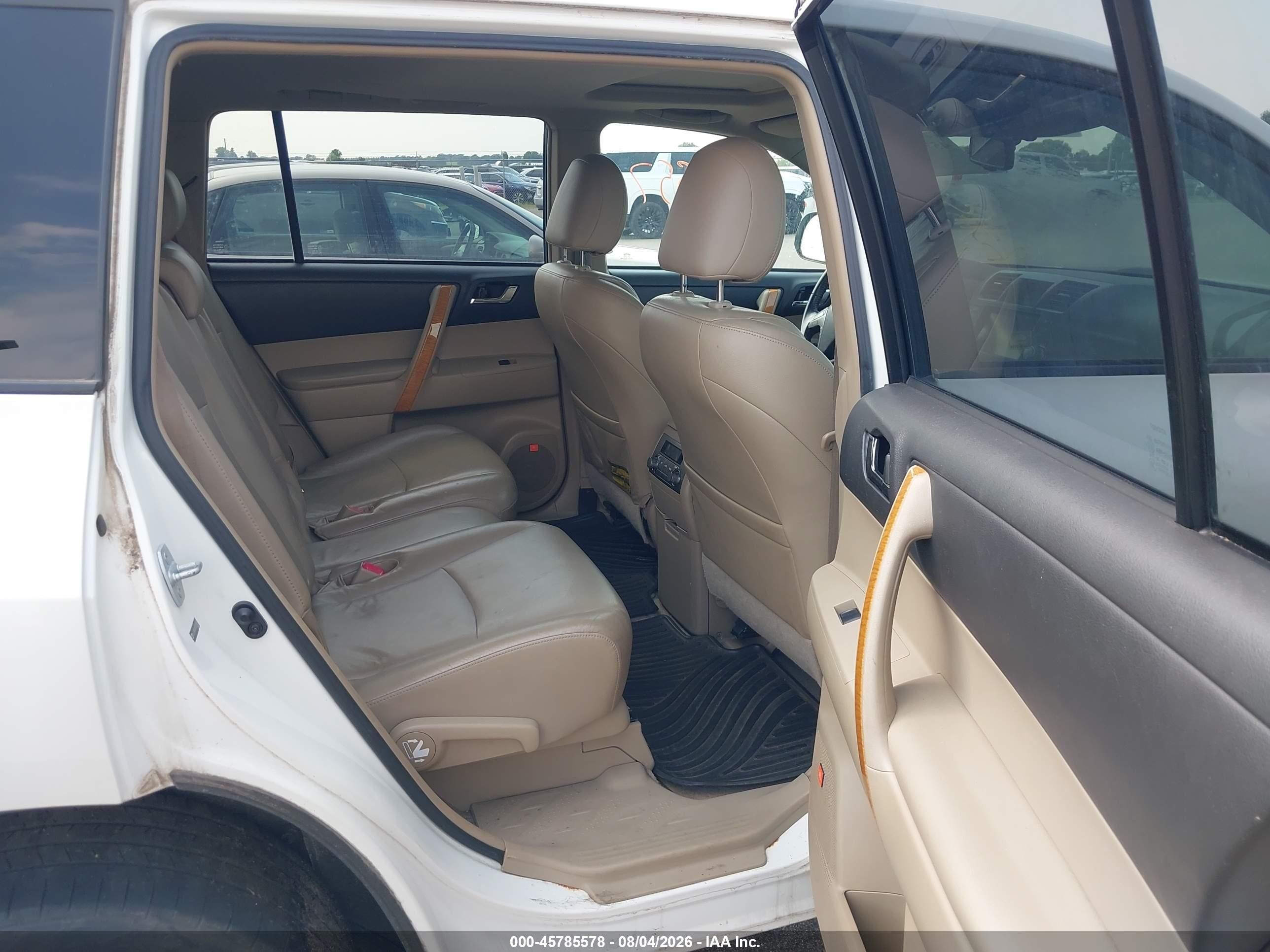 2009 Toyota Highlander Hybrid Limited White vin: JTEEW44AX92028691