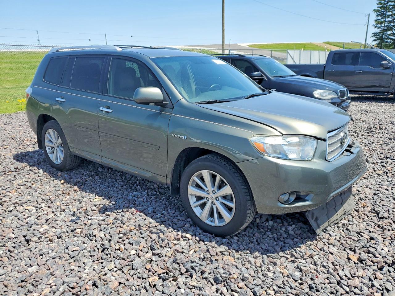 2009 Toyota Highlander Hybrid Limited Green vin: JTEEW44AX92030408