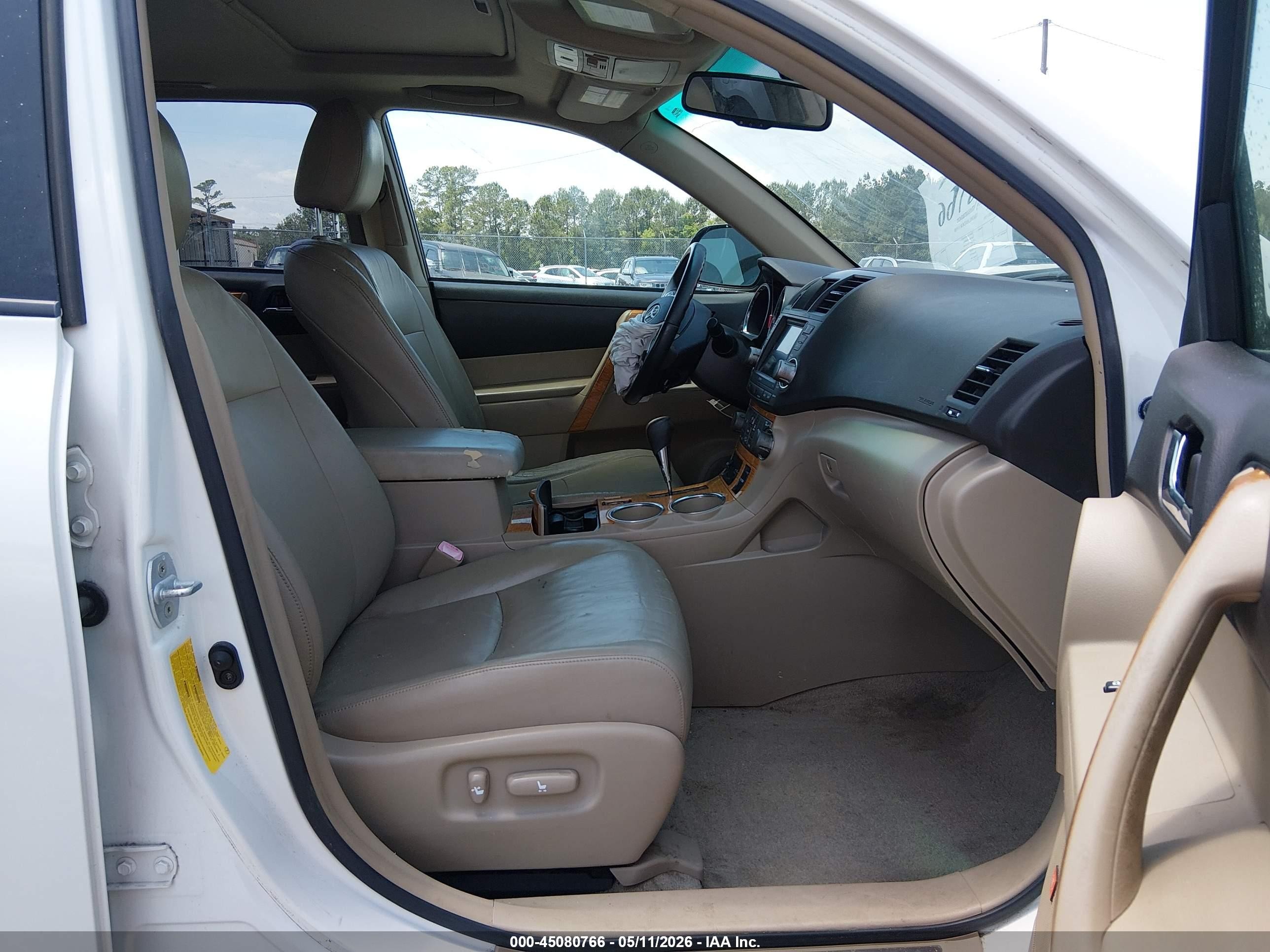 2009 Toyota Highlander Hybrid Limited White vin: JTEEW44AX92031591