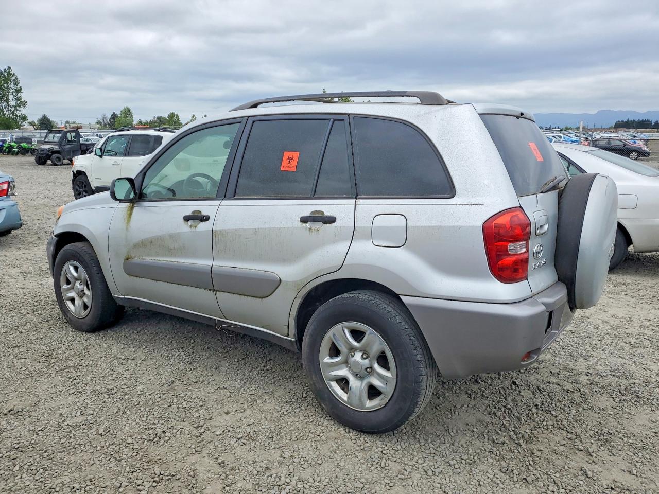 2004 Toyota Rav4 Base Silver vin: JTEGD20V040004531