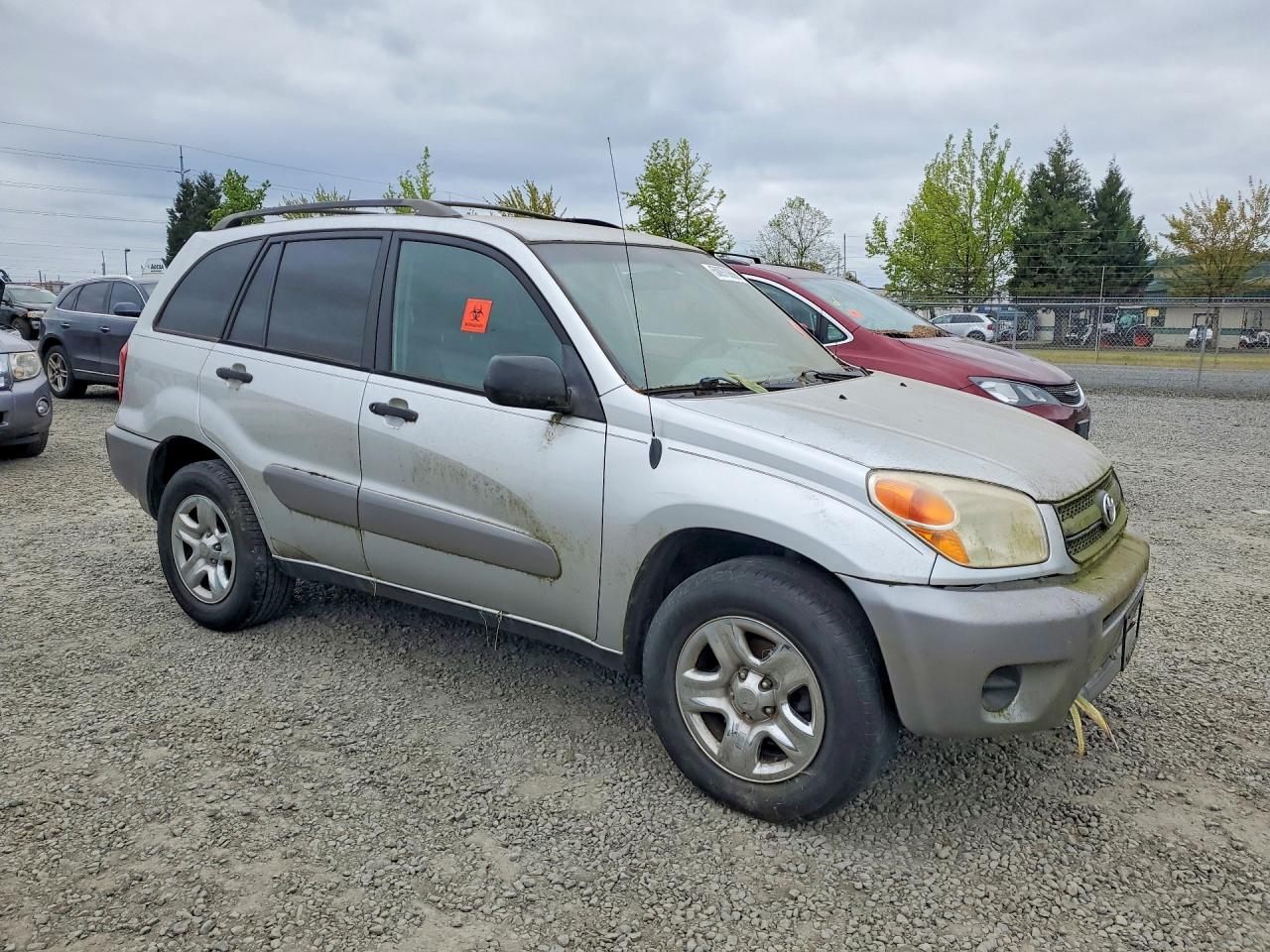 2004 Toyota Rav4 Base Silver vin: JTEGD20V040004531